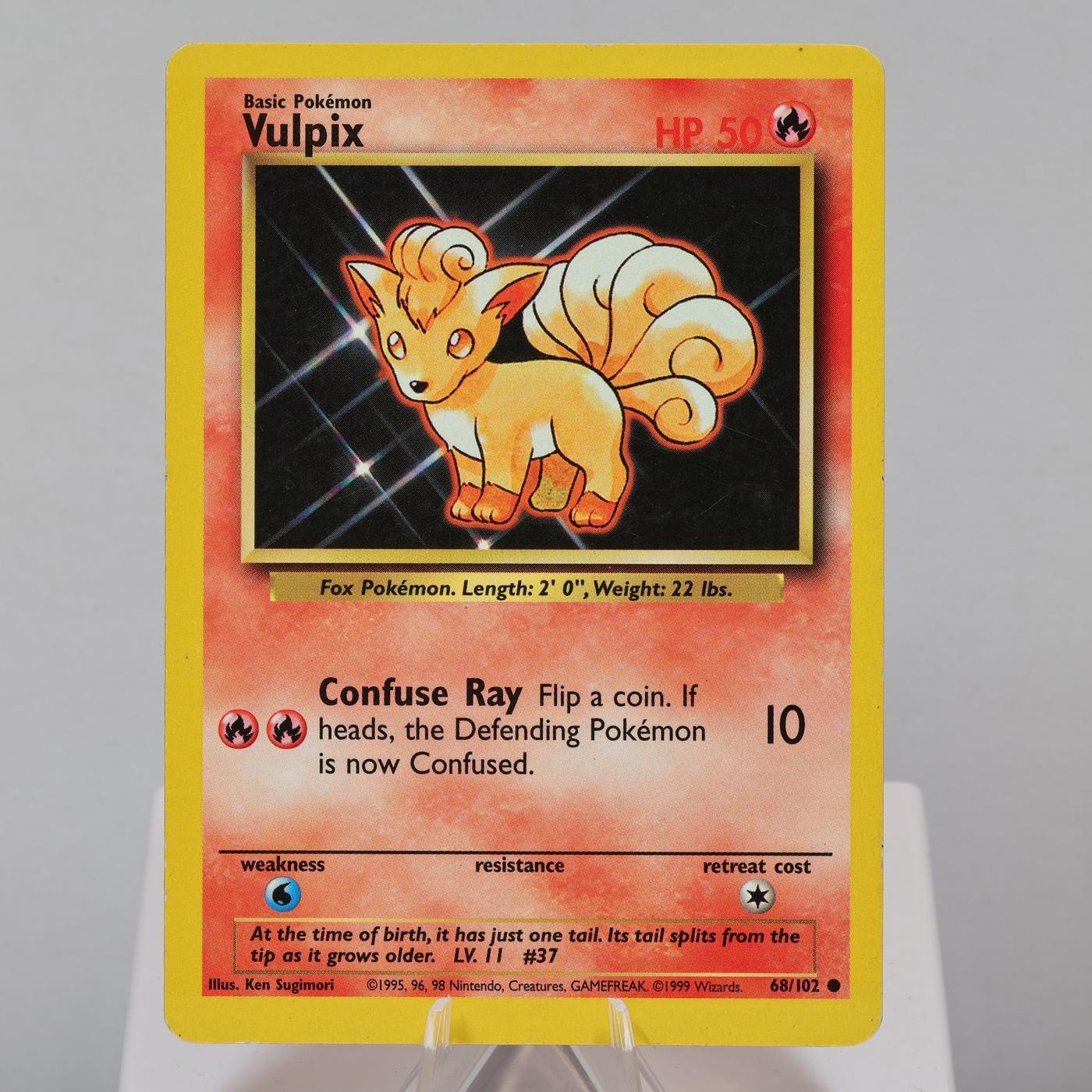 Pokemon TCG Vulpix 68102 Base Set Common WOTC MP 168575354970 2
