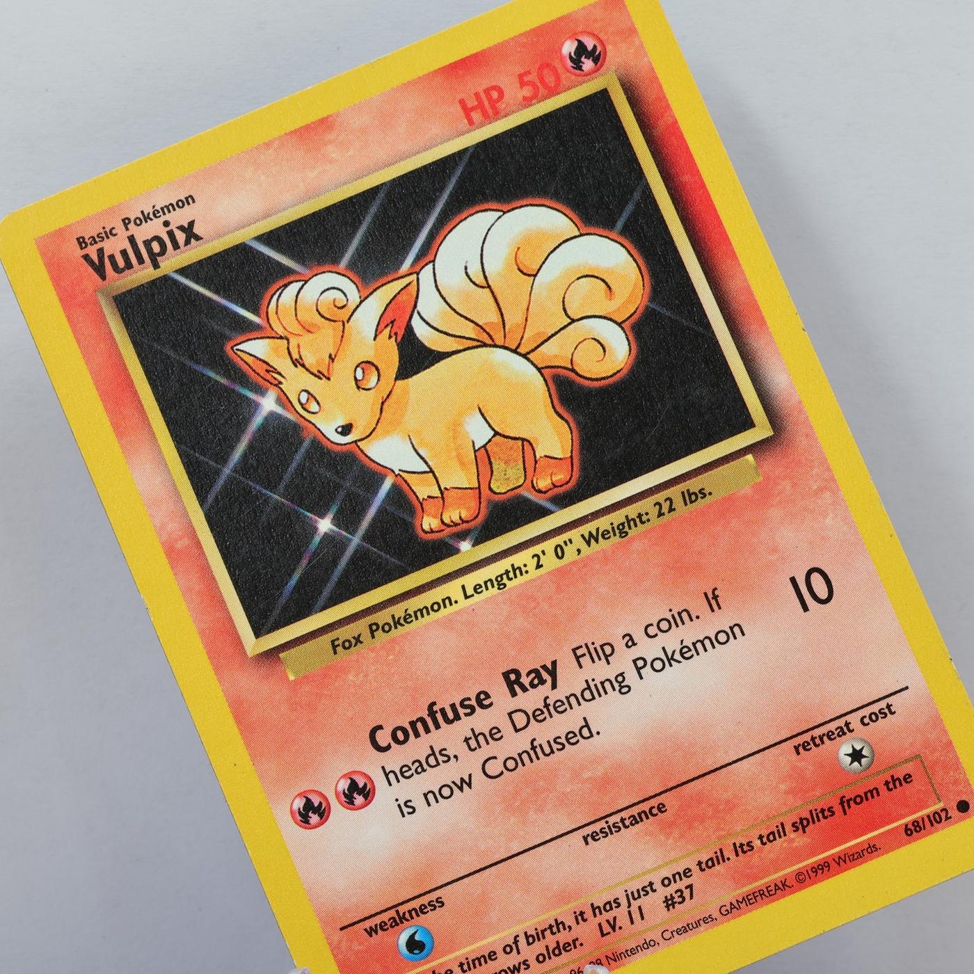 Pokemon TCG Vulpix 68102 Base Set Common WOTC MP 168575354970
