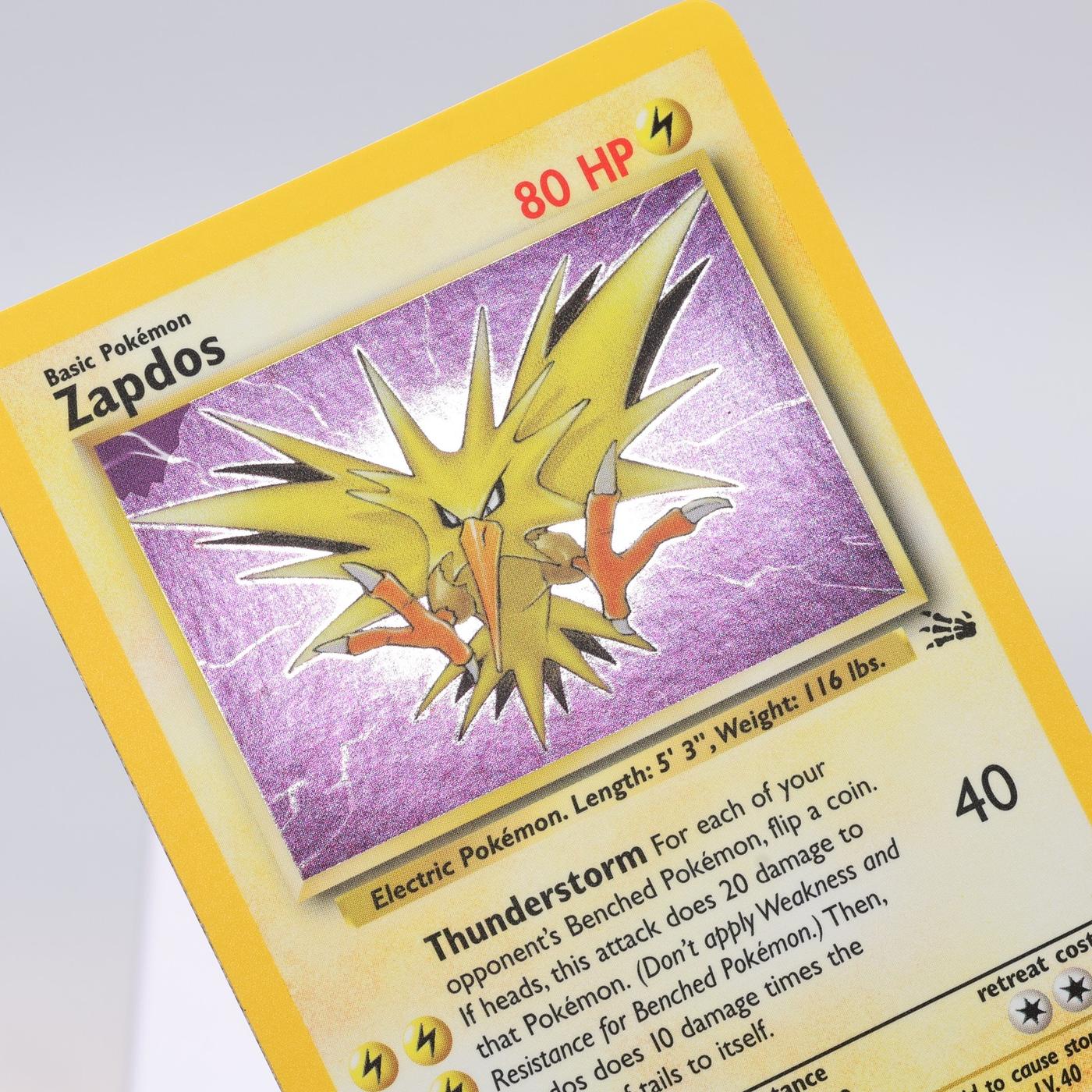 Pokemon TCG Zapdos 1562 Fossil Holo Rare WOTC NM 168421188120