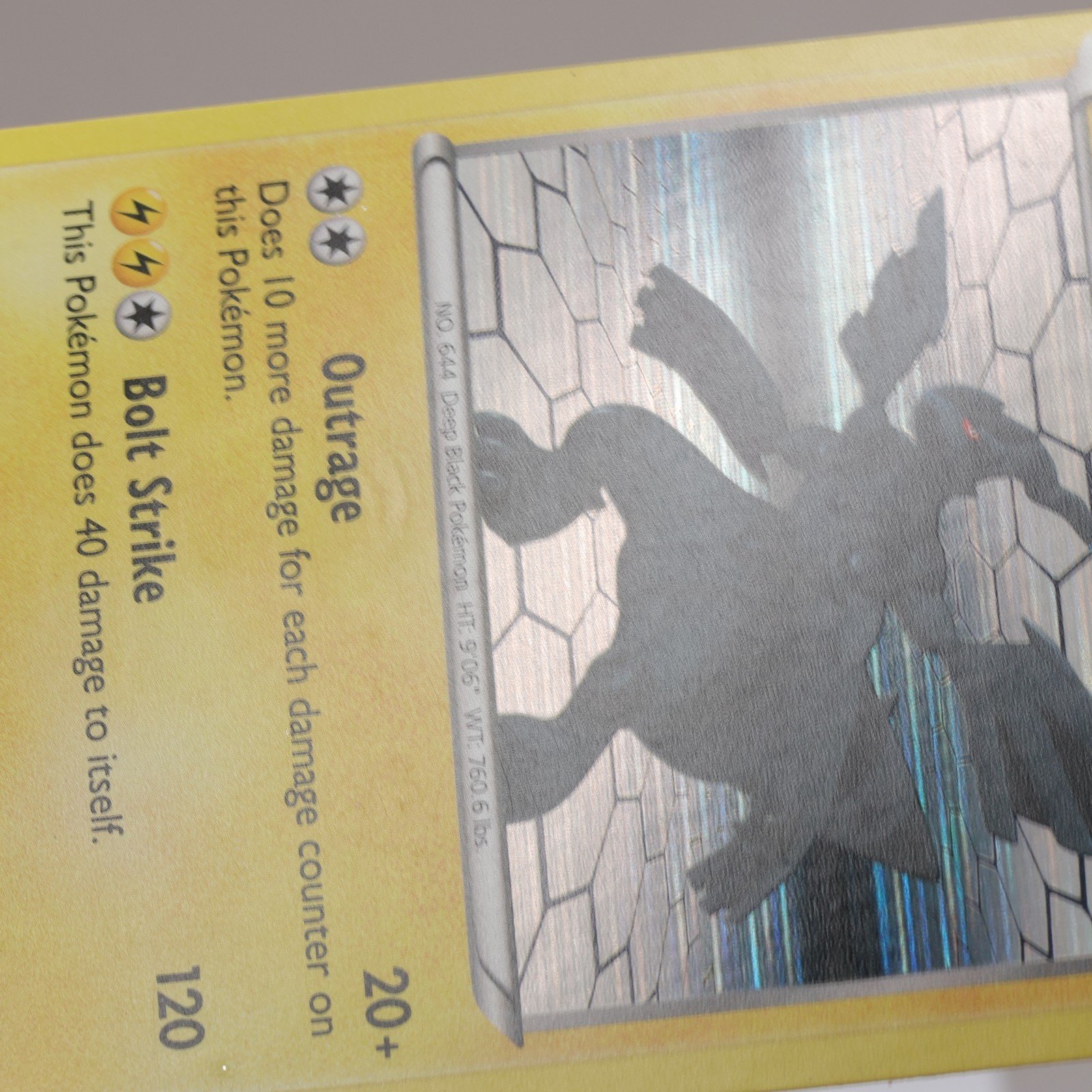 Pokemon TCG Zekrom 47114 Black White Holo Rare Indent 167974214010 4