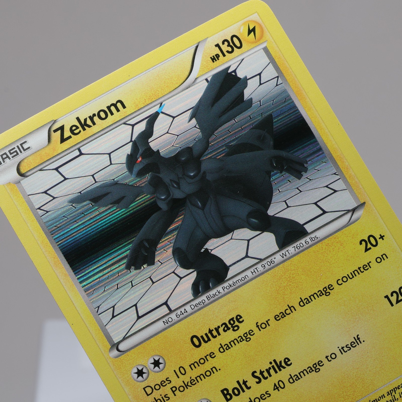 Pokemon TCG Zekrom 47114 Black White Holo Rare Indent 167974214010