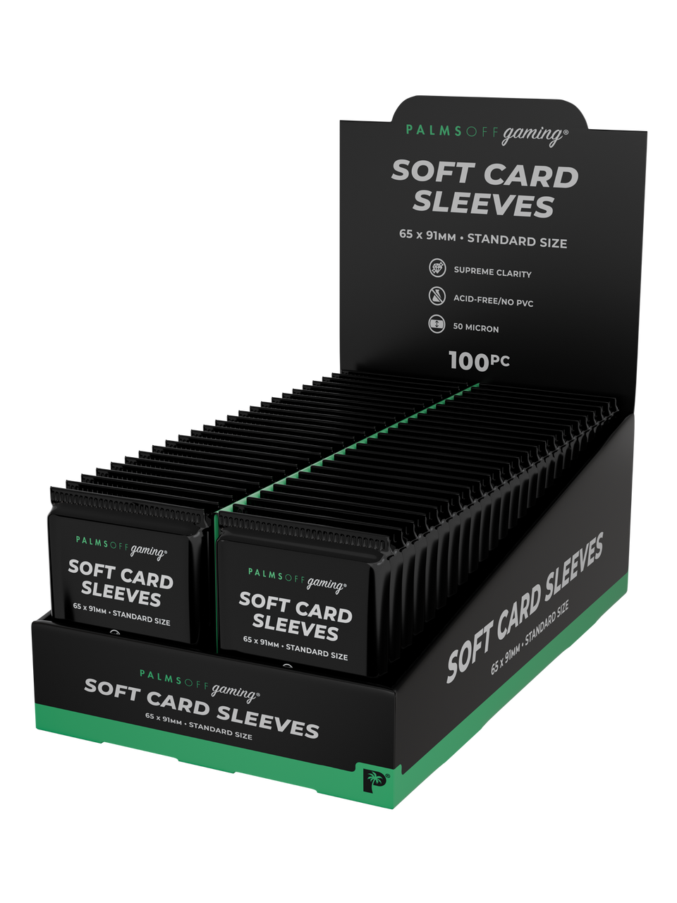 Palms Off Gaming Penny Sleeves X 50 100 Pack 5000 Sleeves Display 168585791131 4