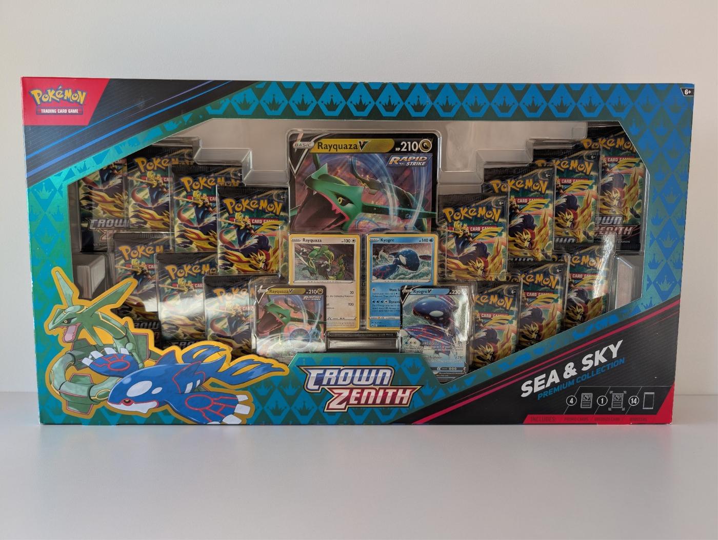 Pokemon Crown Zenith 14 X Booster Pack S Sea And Sky Collection Box Sealed 168456993001