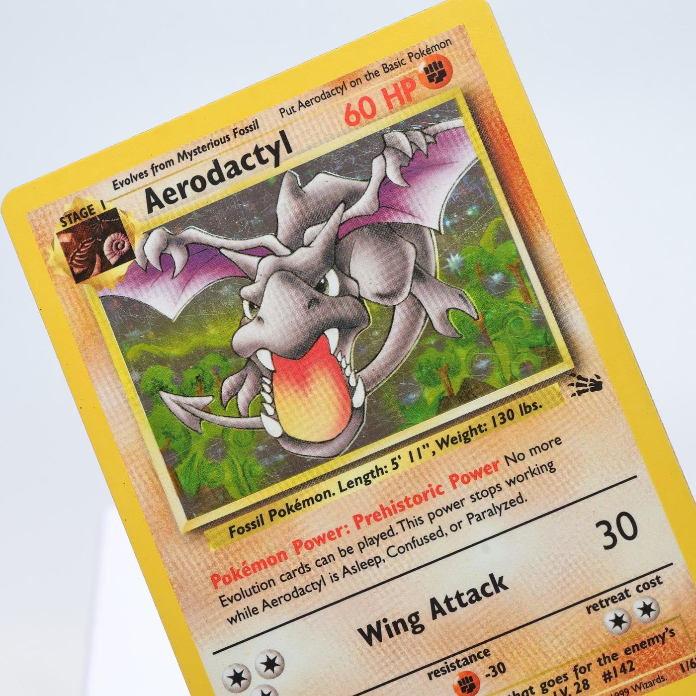 Pokemon TCG Aerodactyl 162 Fossil Holo Rare WOTC MP 168327252501