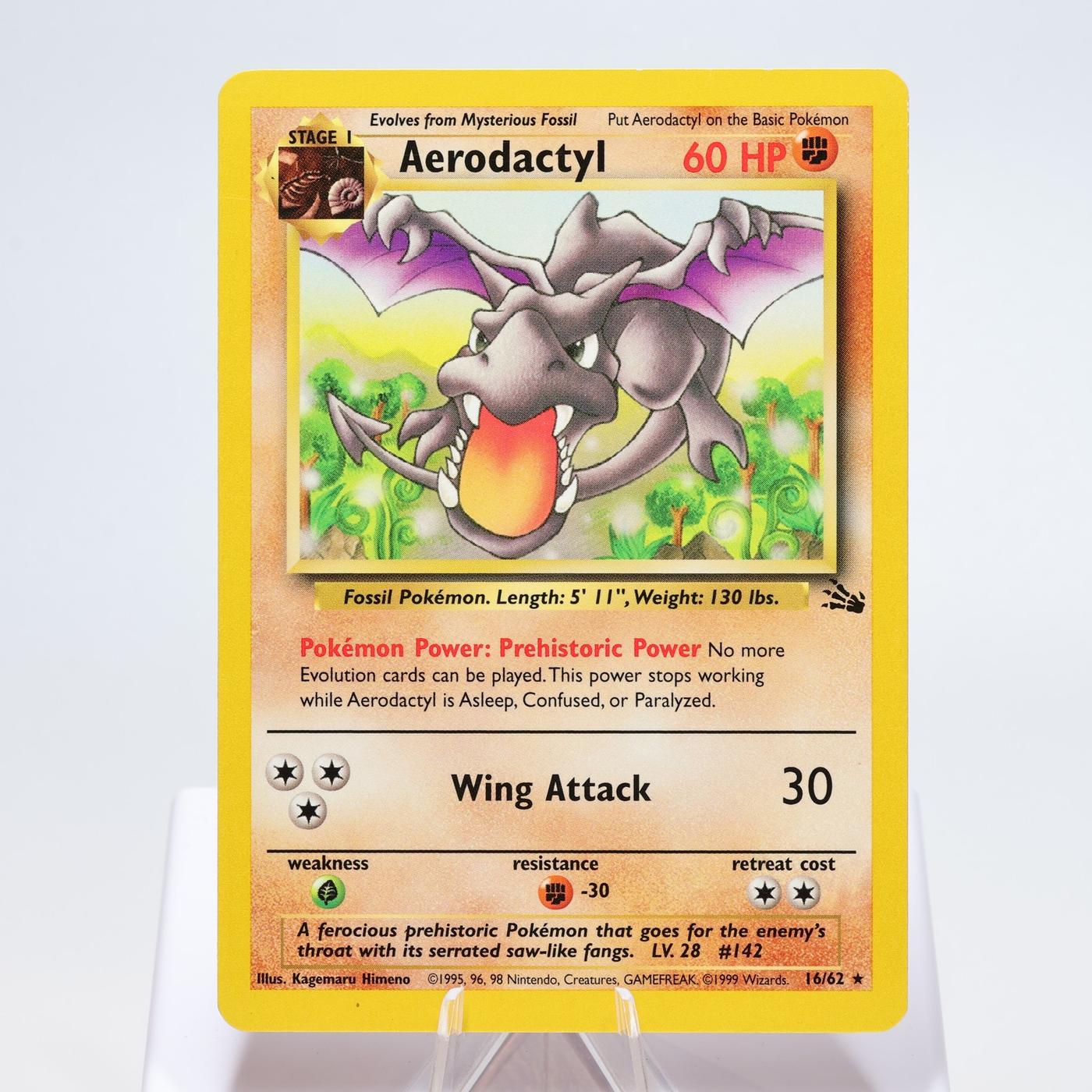 Pokemon TCG Aerodactyl 1662 Fossil Rare WOTC NM 168325203361 2