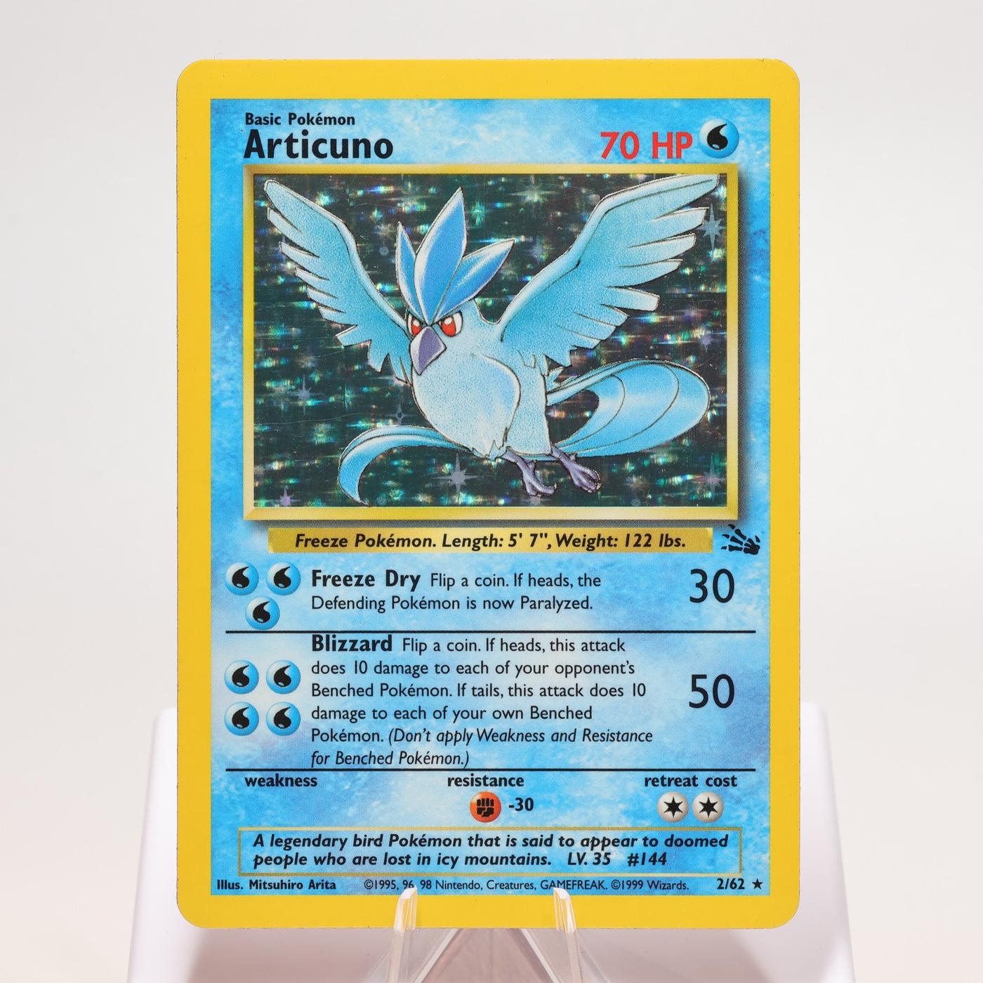 Pokemon TCG Articuno 262 Fossil Holo Rare WOTC EXC 168325203371 2