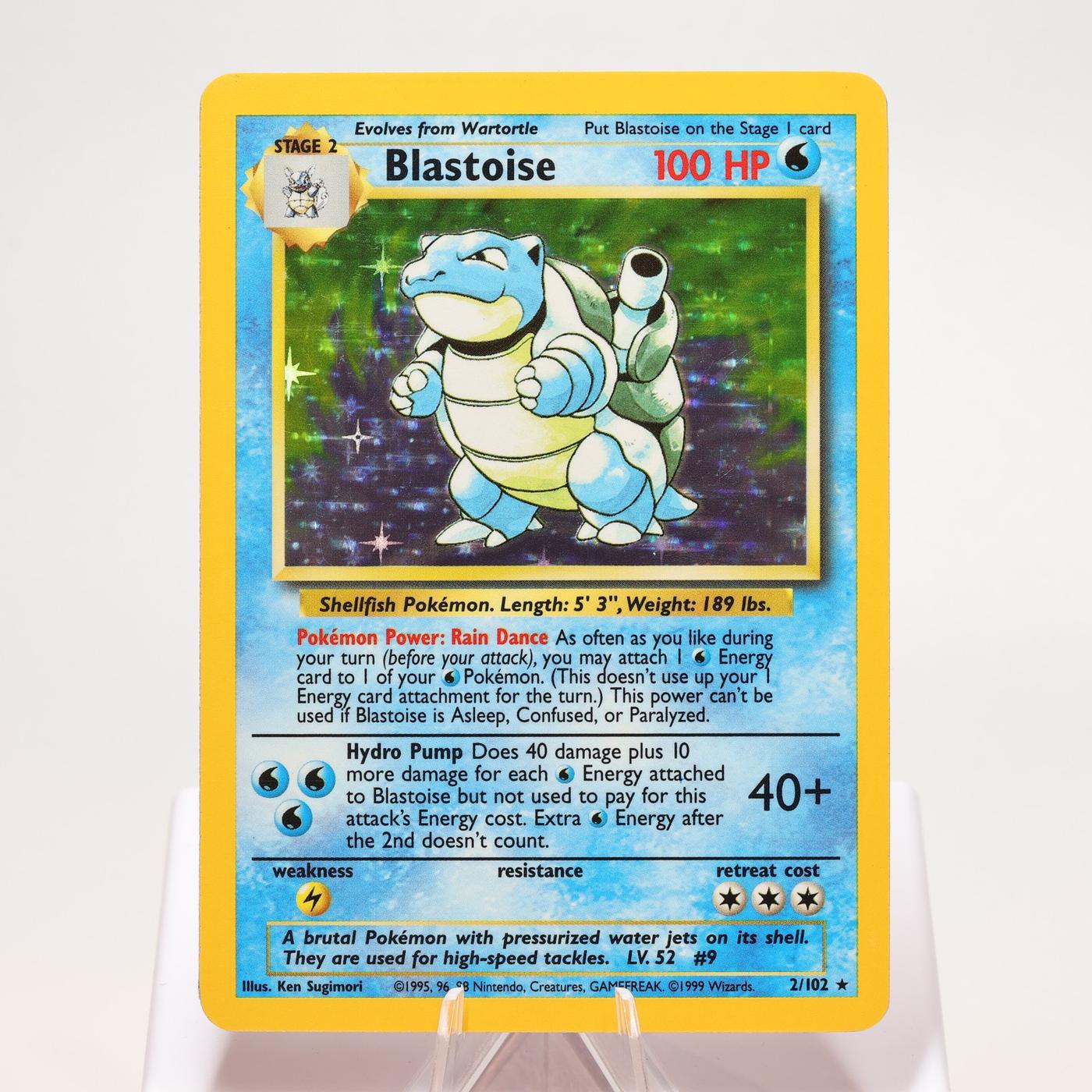 Pokemon TCG Blastoise 2102 Base Set Holo Rare WOTC EXCNM 168334493771 2