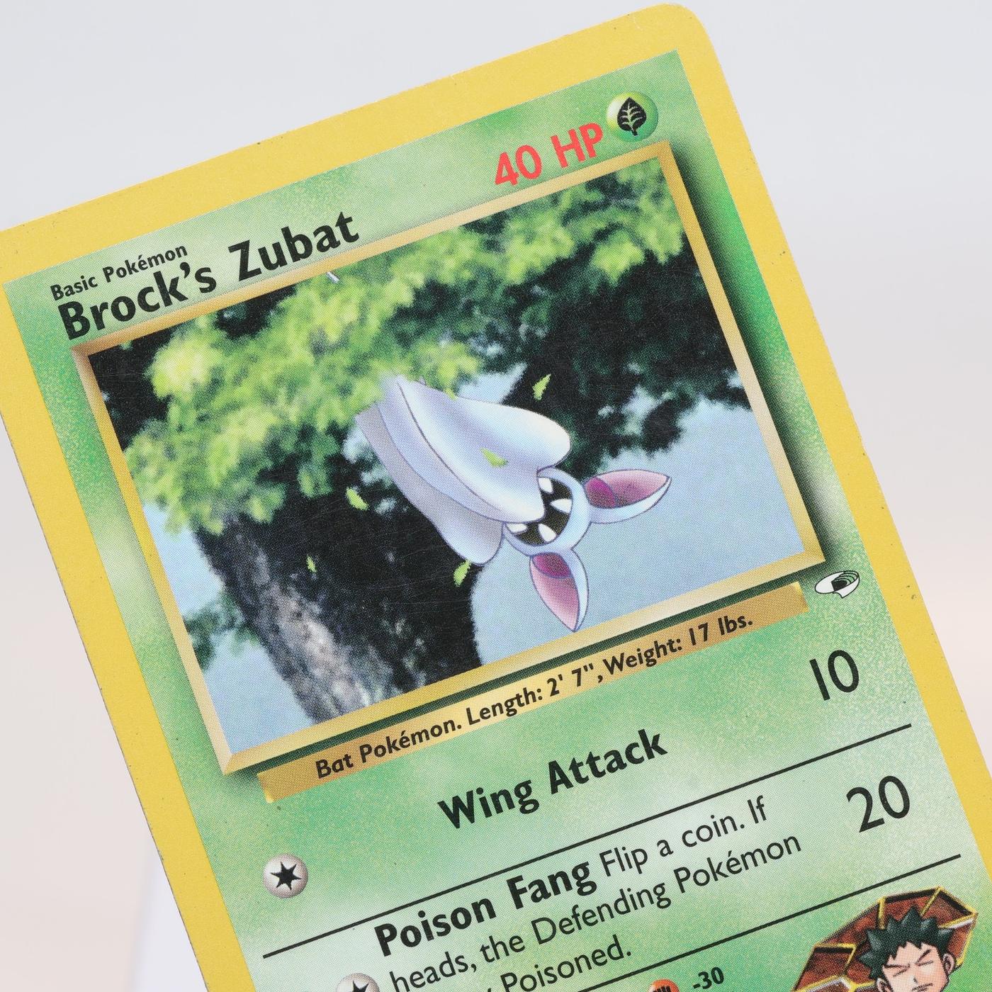 Pokemon TCG Brocks Zubat 74132 Gym Heroes Common WOTC MP 168232466171