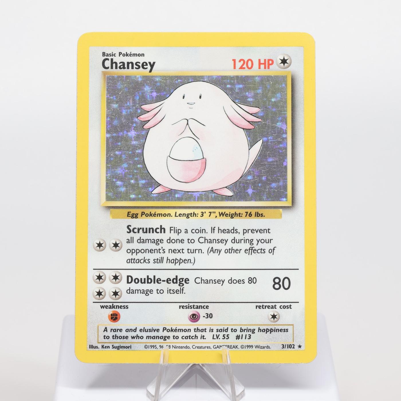 Pokemon TCG Chansey 3102 Base Set Holo Rare WOTC EXC 168220700211 2