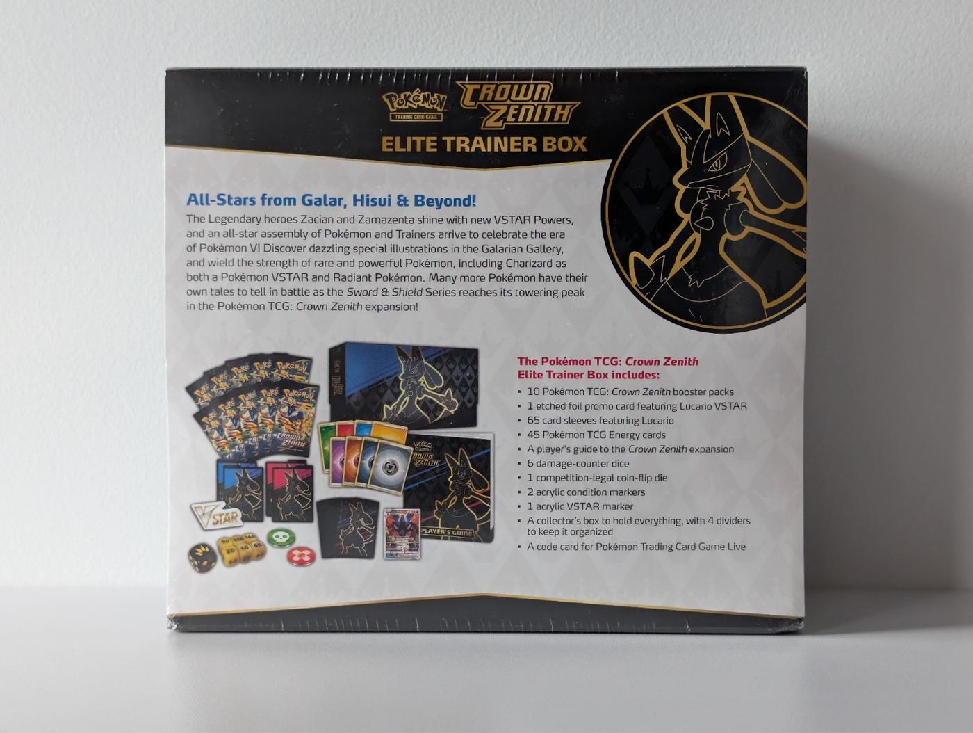 Pokemon TCG Crown Zenith Sword Shield Elite Trainer Box ETB Sealed 168351613201 2