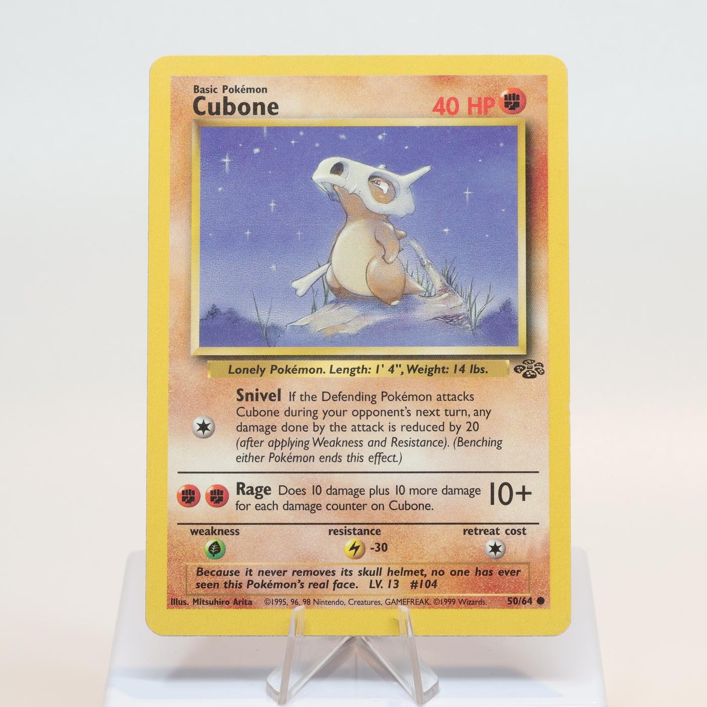 Pokemon TCG Cubone 5064 Jungle Common WOTC EXCCrease 168232466091 2