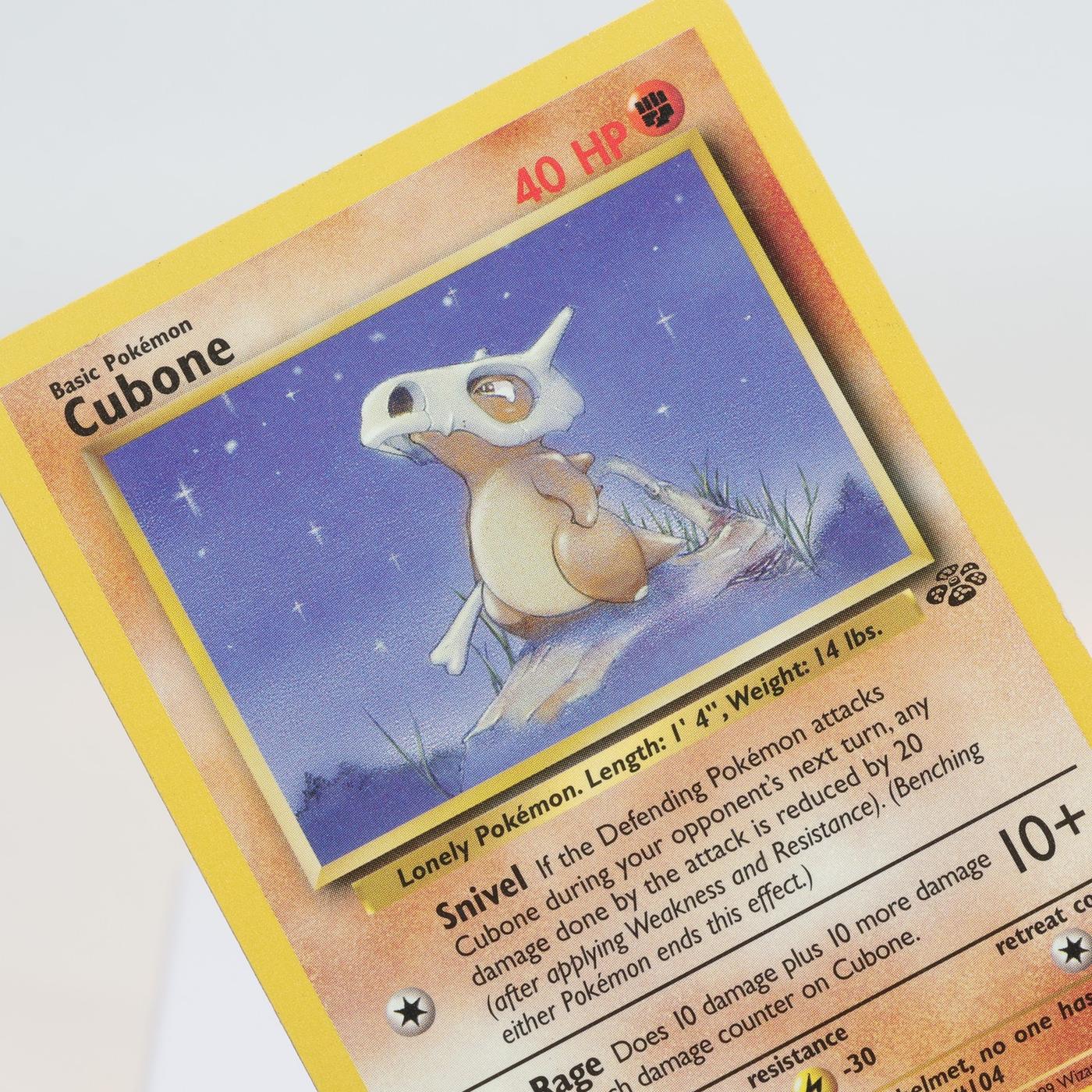 Pokemon TCG Cubone 5064 Jungle Common WOTC EXCCrease 168232466091