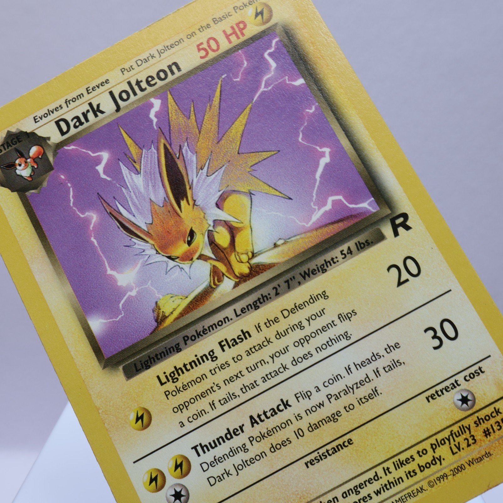 Pokemon TCG – Dark Jolteon 38/82 Team Rocket Uncommon  WOTC 1999 – MP