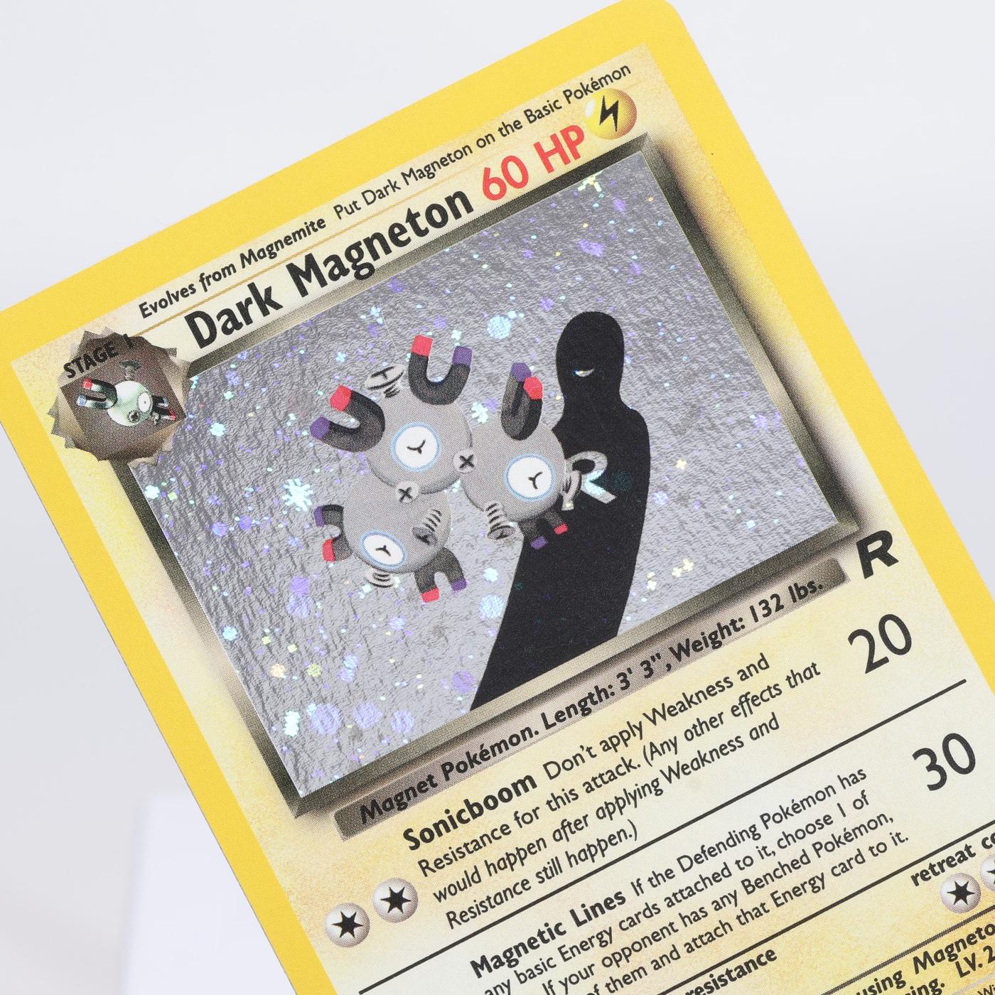 Pokemon TCG Dark Magneton 1182 Team Rocket Holo Rare WOTC EXCNM 168220700201