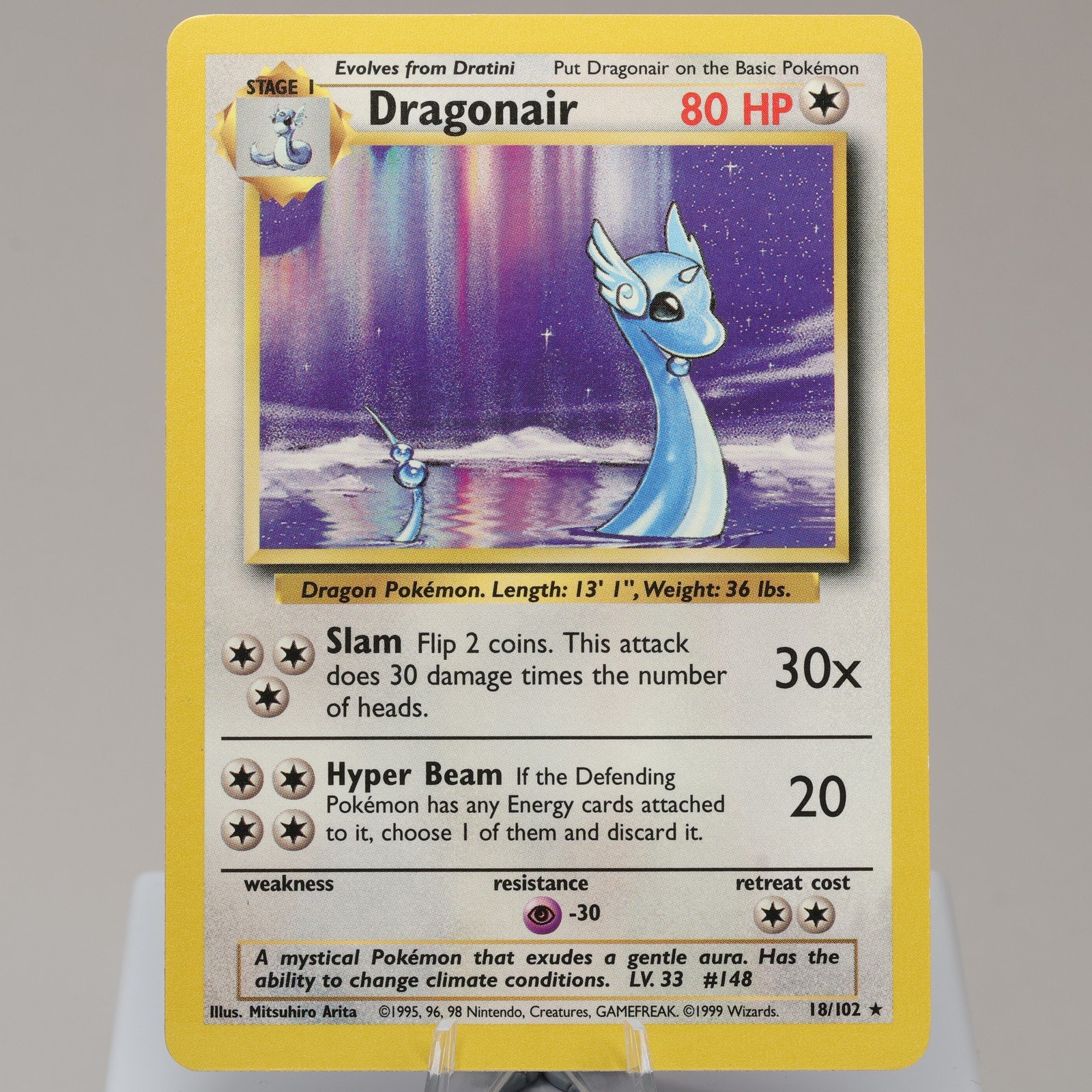 Pokemon TCG Dragonair 18102 Base Set Rare WOTC 1999 EXCNM 167950658991 2