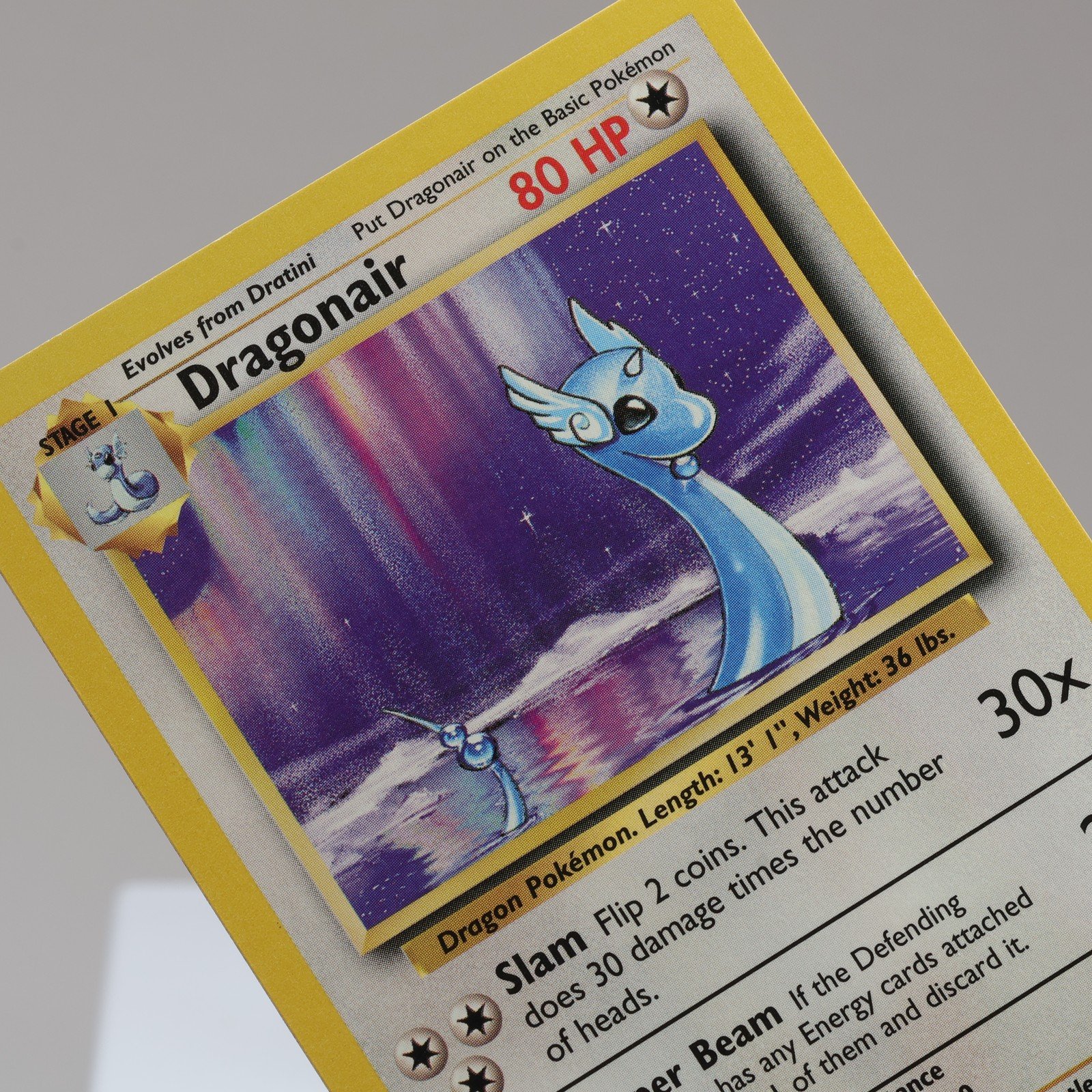 Pokemon TCG Dragonair 18102 Base Set Rare WOTC 1999 EXCNM 167950658991