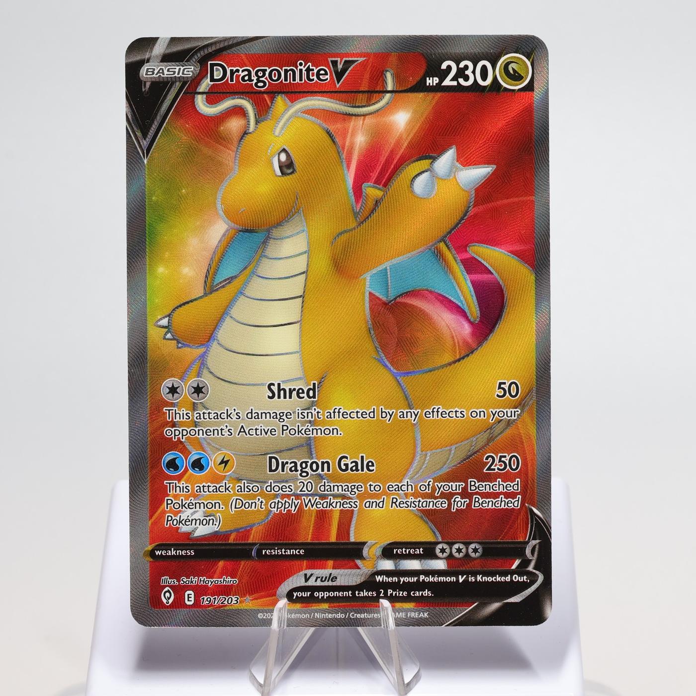 Pokemon TCG Dragonite V 191203 Evolving Skies Full Art NM 168287250391 2