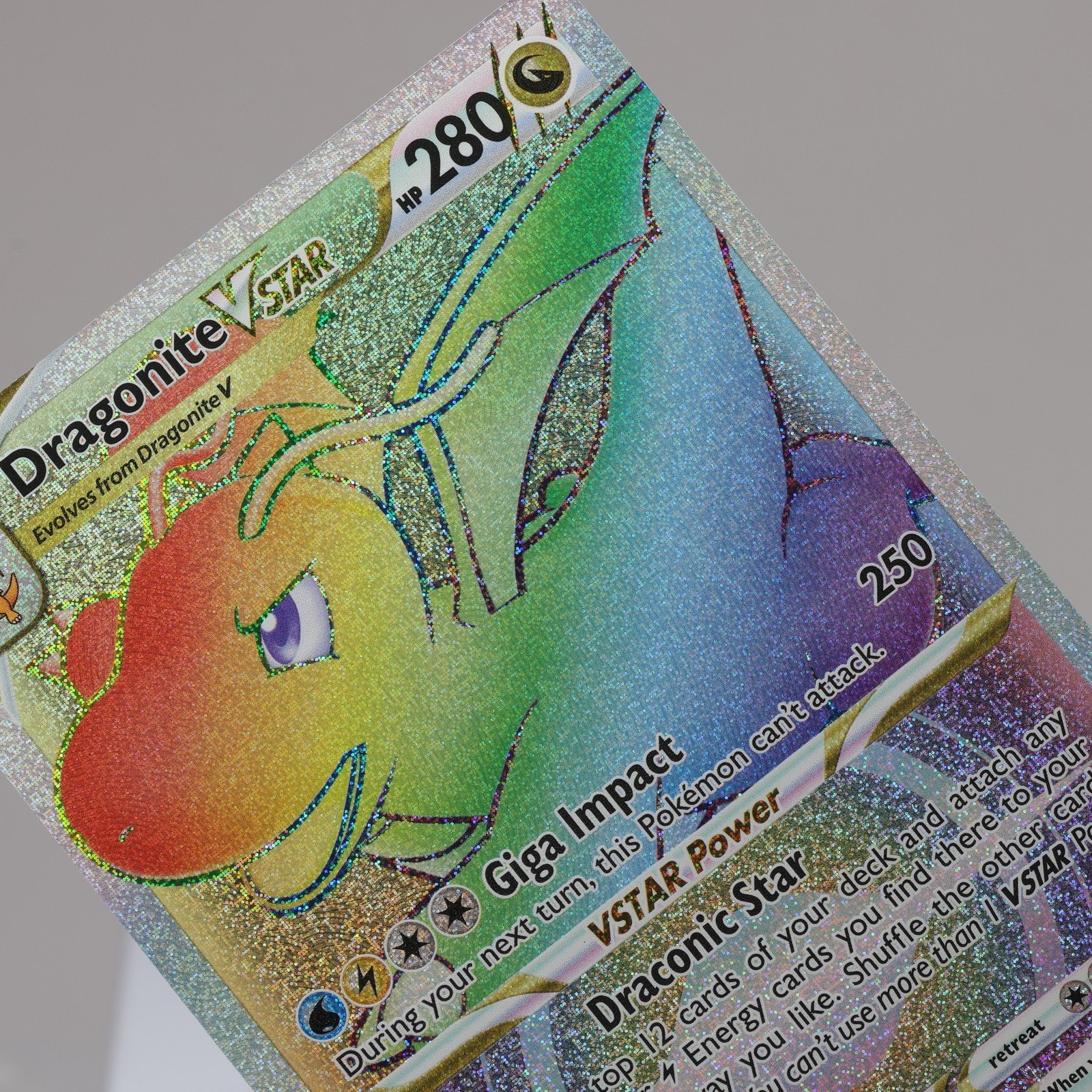 Pokemon TCG Dragonite VSTAR 081078 Pokemon GO Secret Rare NM Indent 167974214041