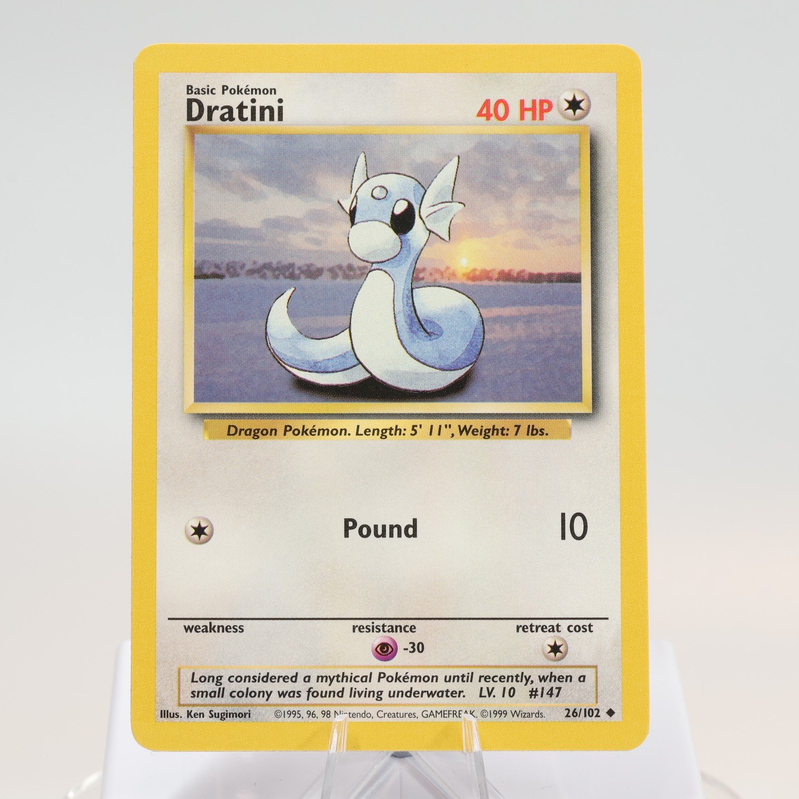 Pokemon TCG Dratini 26102 Base Set Uncommon WOTC 1999 EXCNM 168144948301 2