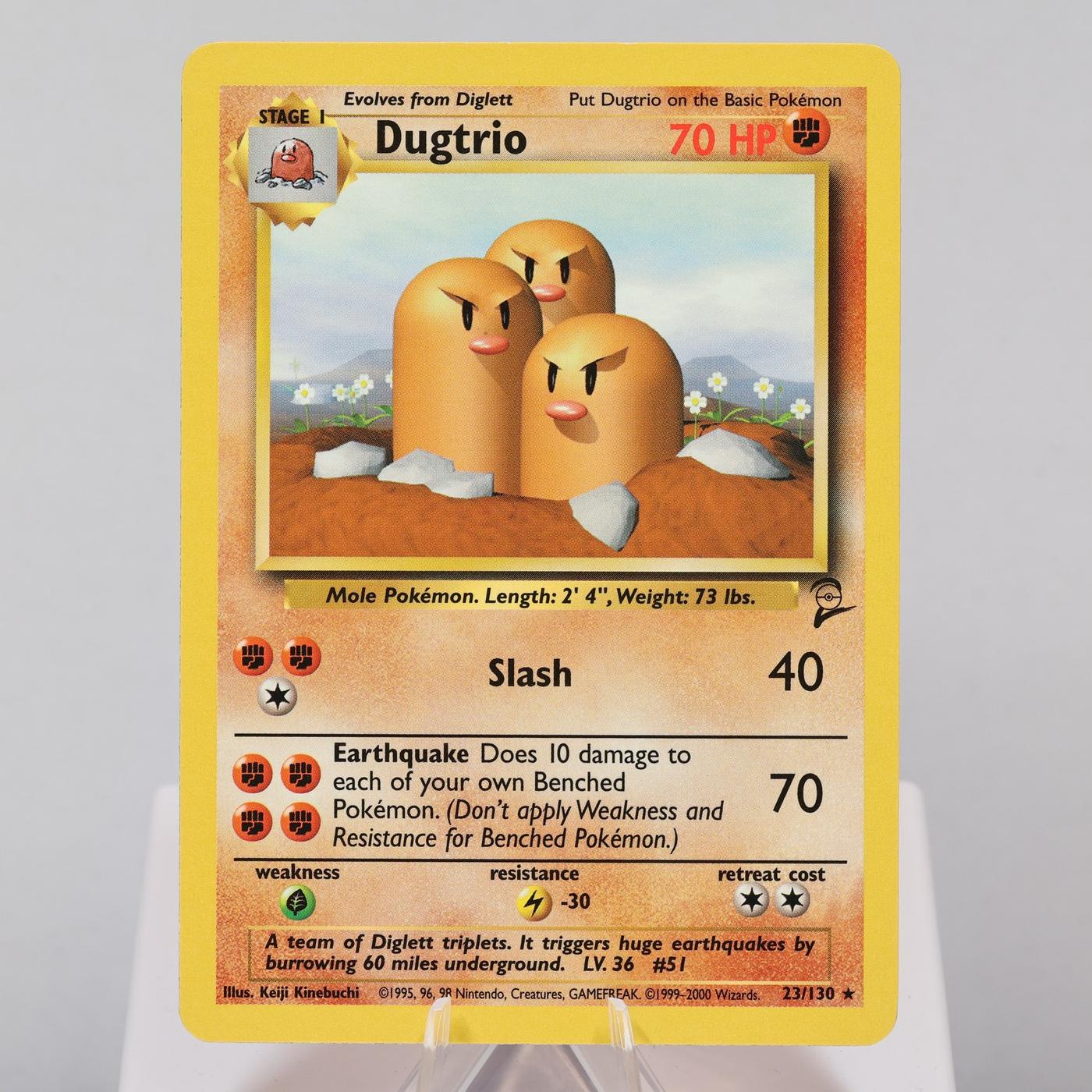 Pokemon TCG Dugtrio 23130 Base Set 2 Rare Unlimted 168575354961 2