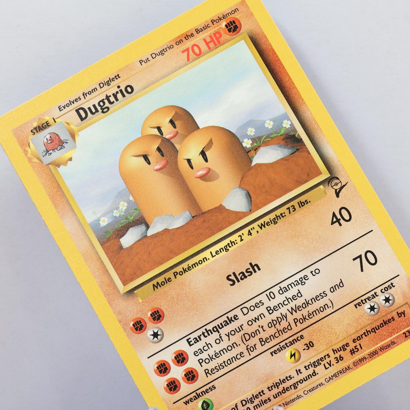 Pokemon TCG Dugtrio 23130 Base Set 2 Rare Unlimted 168575354961