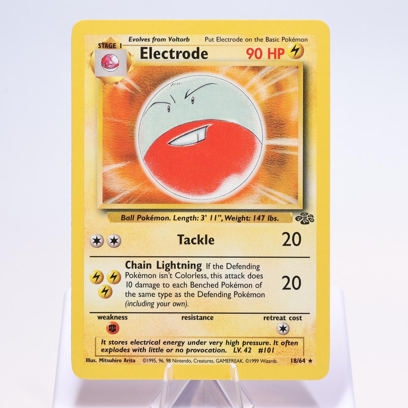 Pokemon TCG Electrode 1864 Jungle Rare WOTC NM 168300703691 2