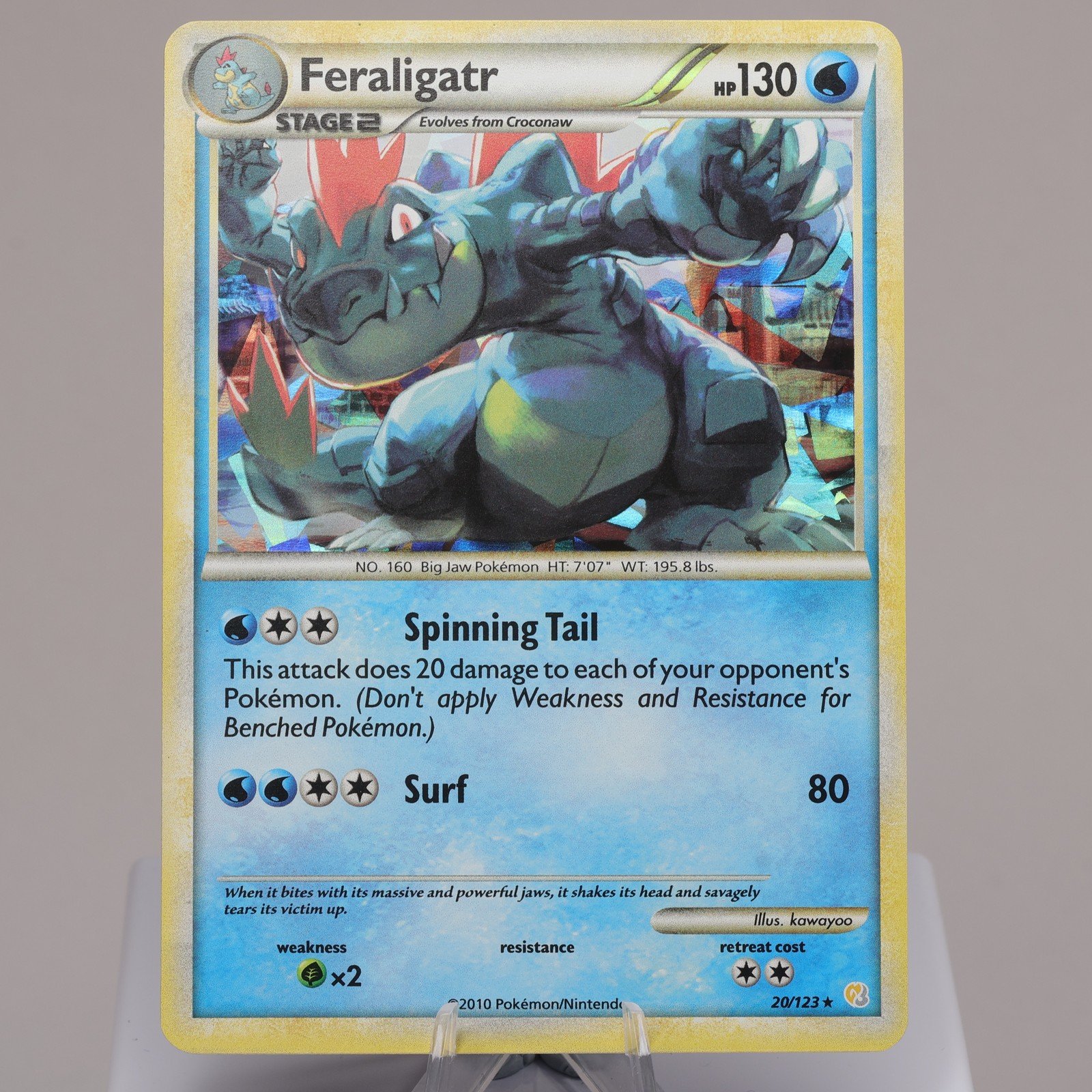 Pokemon TCG Feraligatr 20123 HeartGold SoulSilver Rare LP 167974214031 2