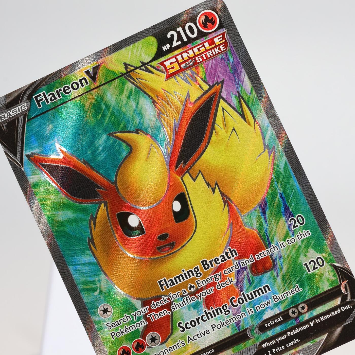 Pokemon TCG Flareon V 169203 Evolving Skies Full Art EXCNM 168287250371