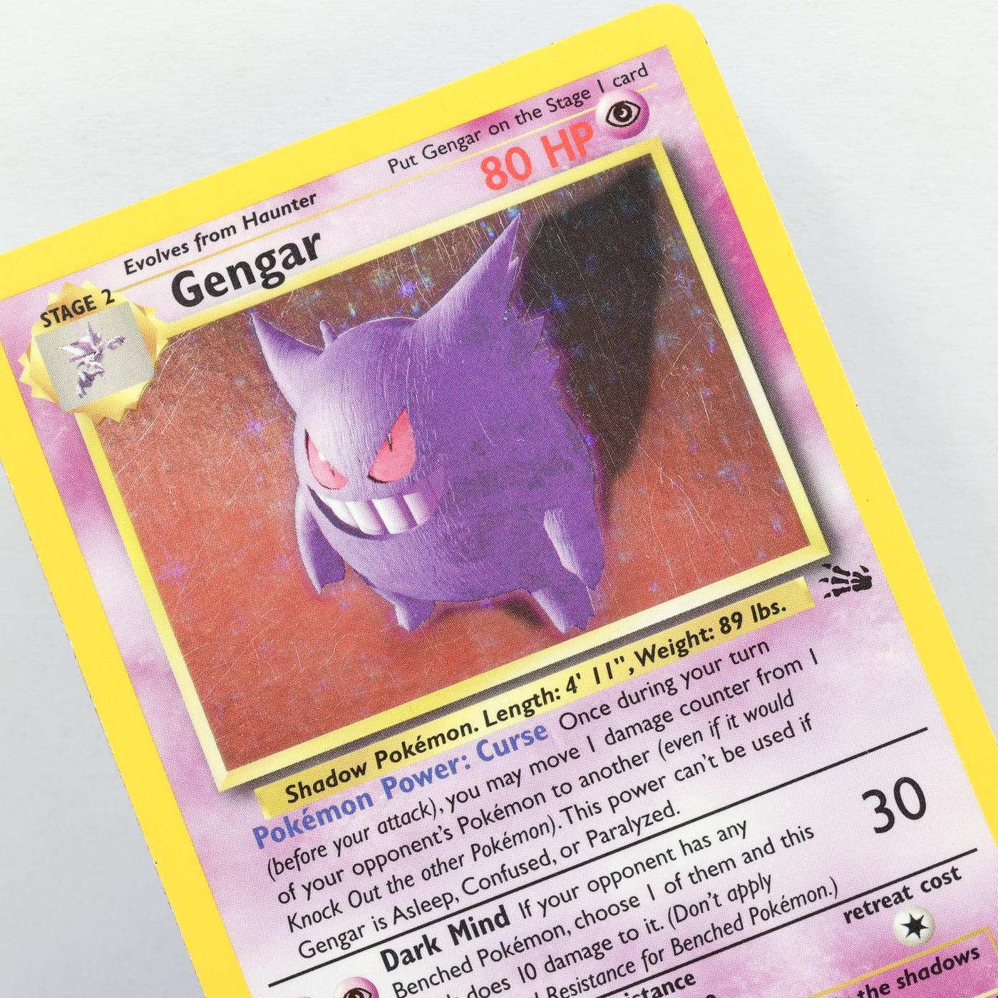 Pokemon TCG – Gengar 5/62 Fossil Holo Rare Unlimted WOTC 1999 – EXC