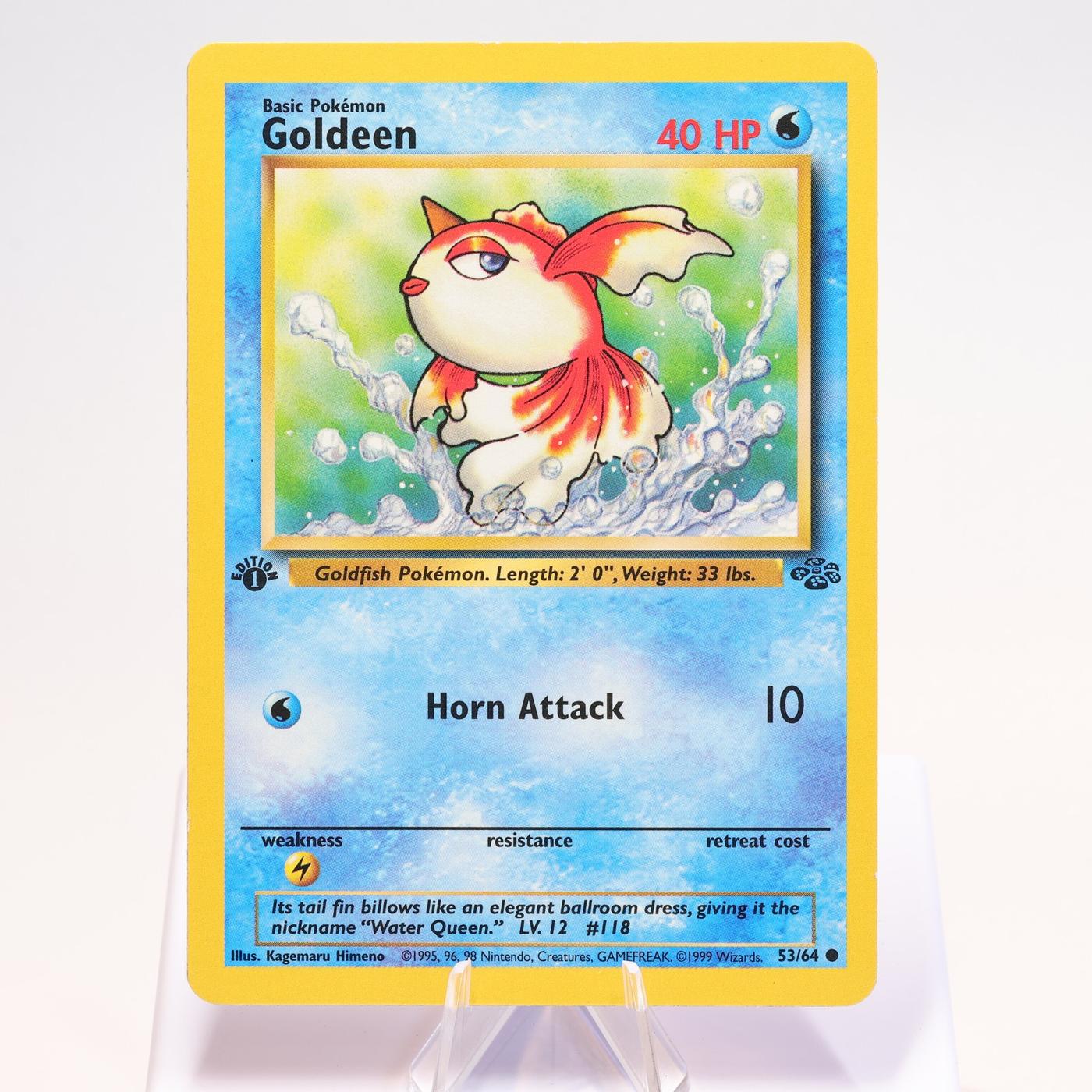 Pokemon TCG Goldeen 5364 Jungle Common 1st Edition WOTC EXC 168300703701 2