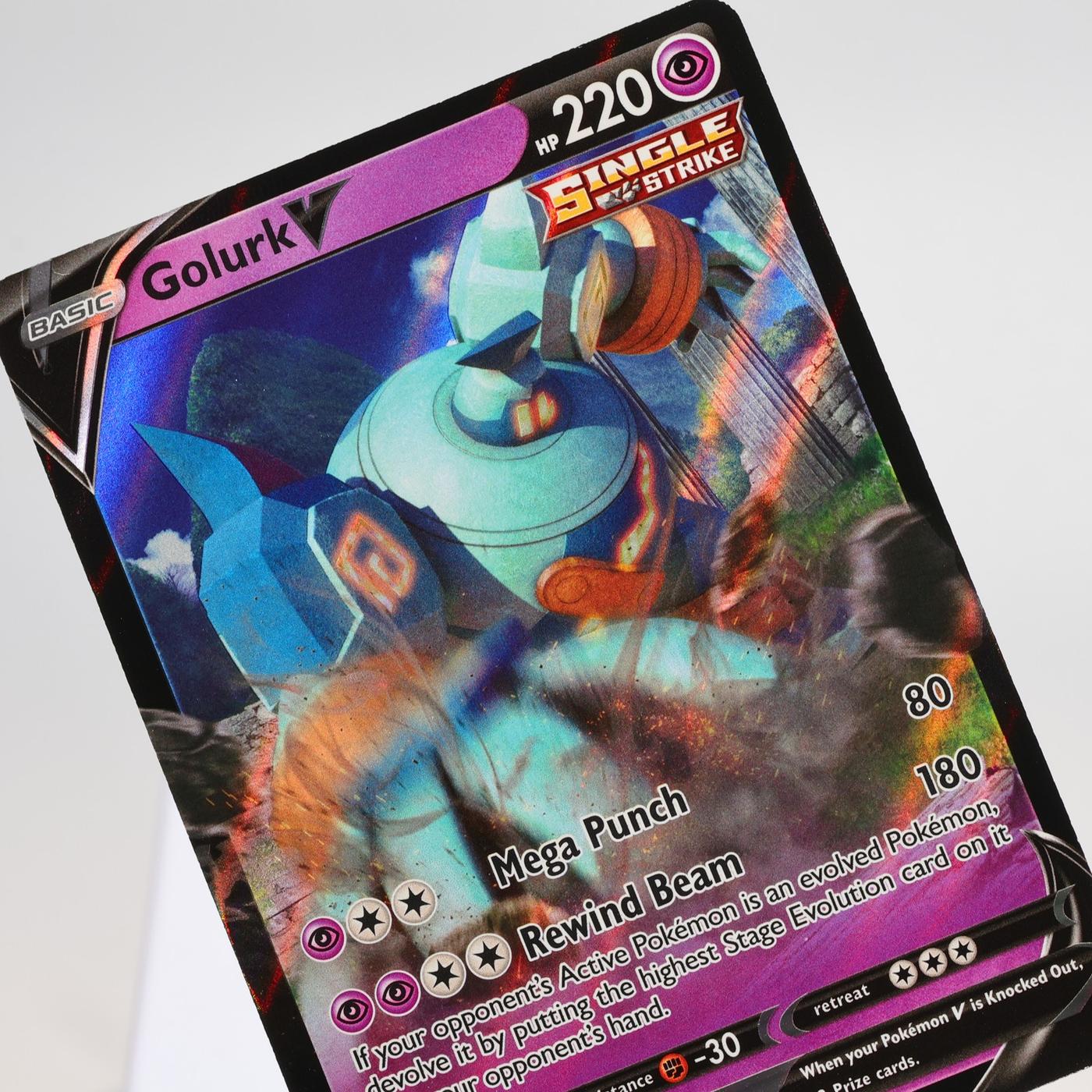 Pokemon TCG Golurk V 70203 Evolving Skies V Rare NM 168287250401
