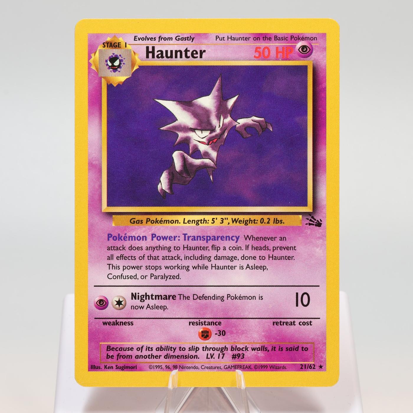 Pokemon TCG Haunter 2162 Fossil Rare WOTC EXC 168411843661 2
