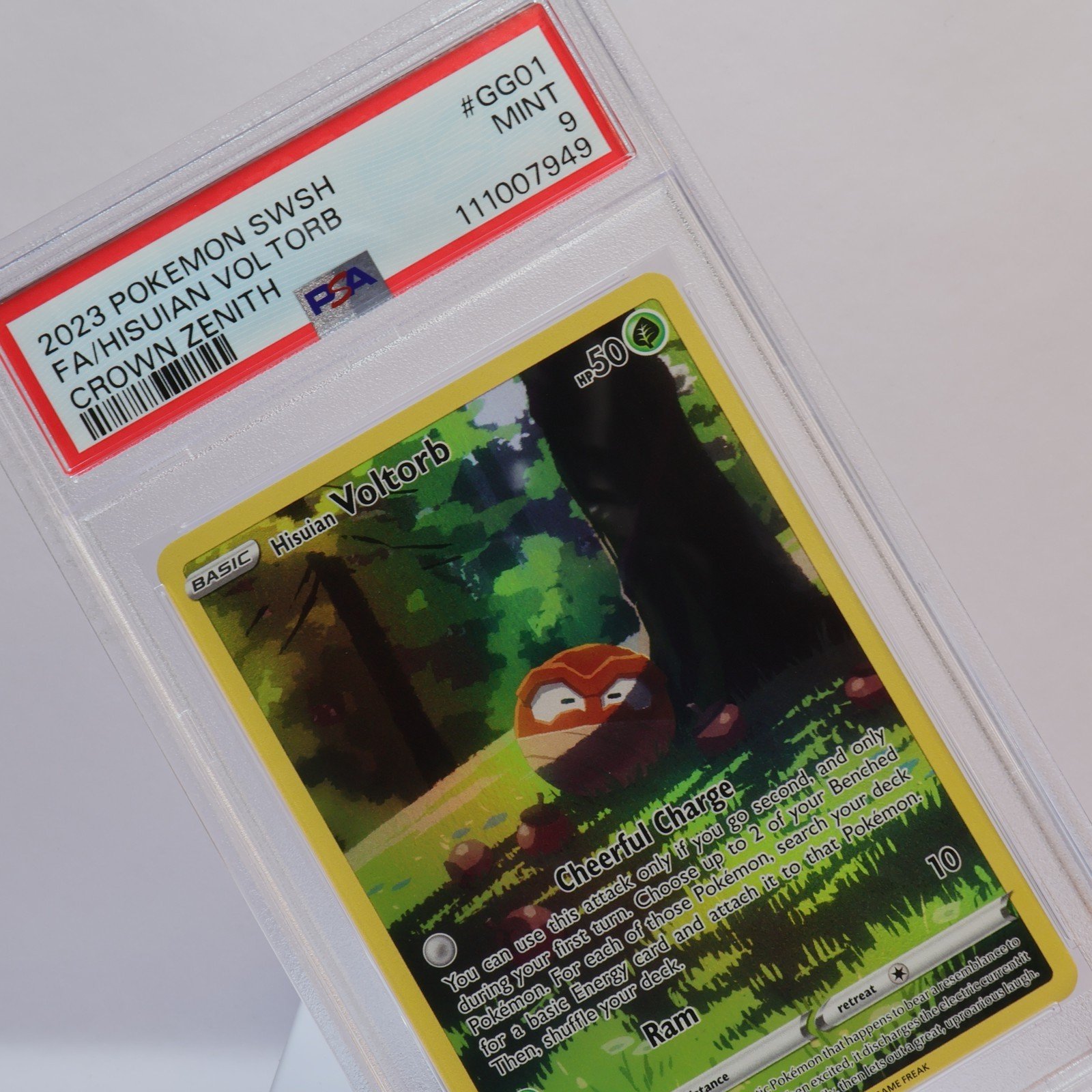 Pokemon TCG – Hisuian Voltorb GG01/GG70 Crown Zenith – PSA 9 MINT