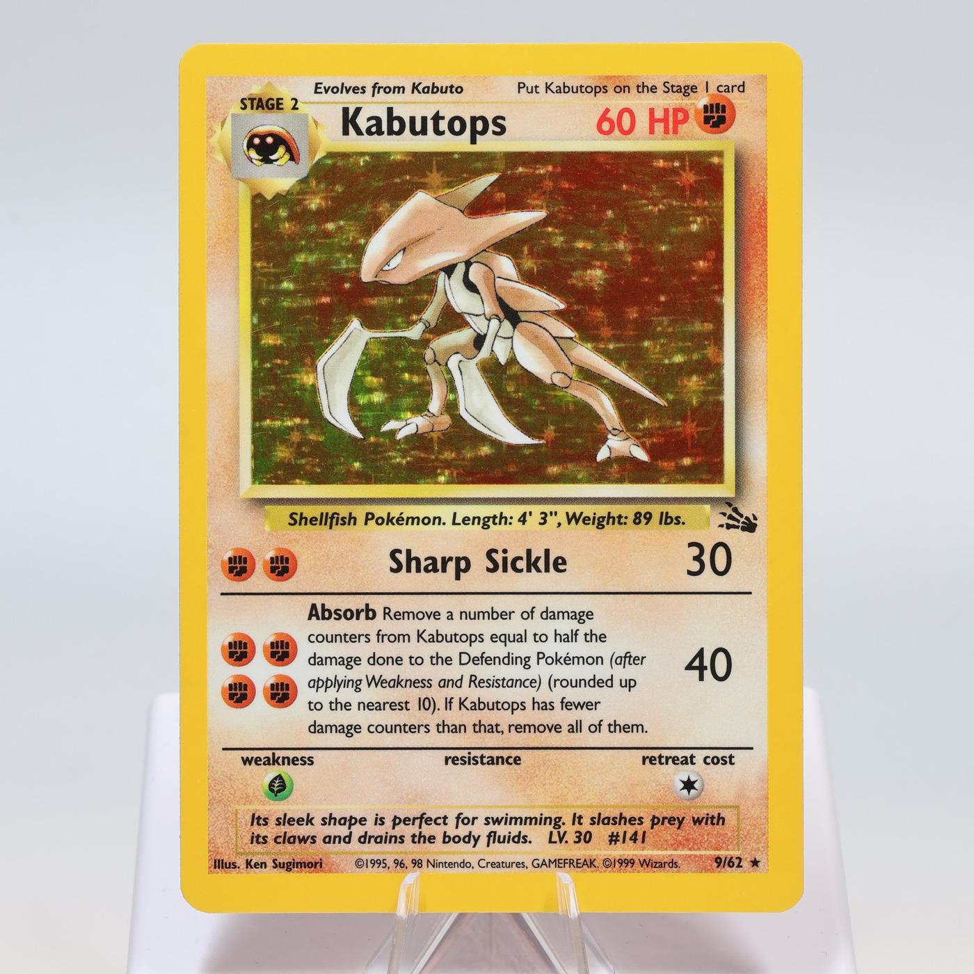 Pokemon TCG Kabutops 962 Fossil Holo Rare WOTC EXC 168411843671 2