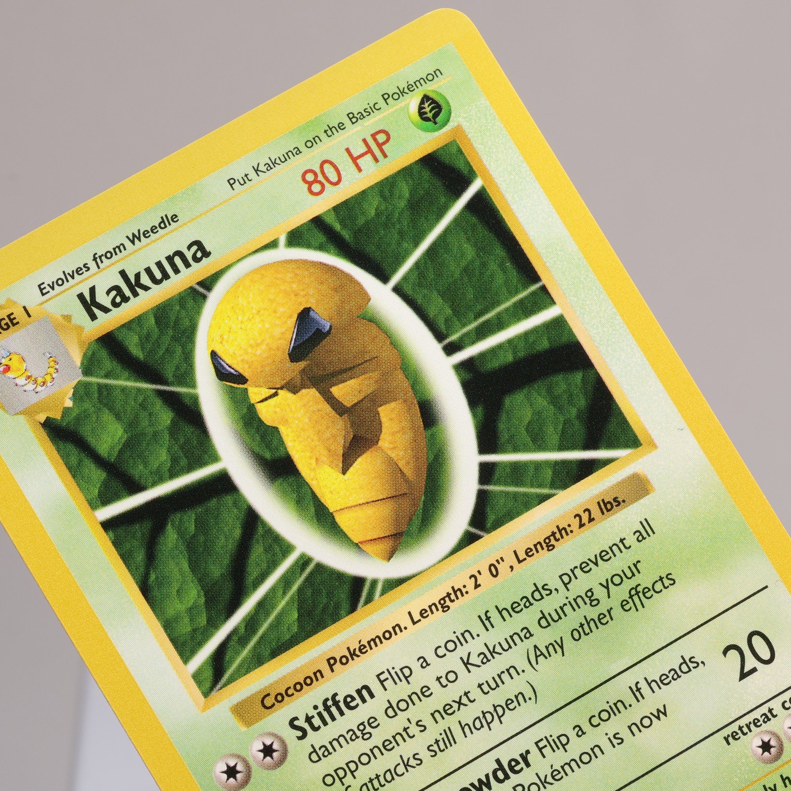 Pokemon TCG Kakuna 33102 Base Set Uncommon Shadowless WOTC 1999 NM 168006227381