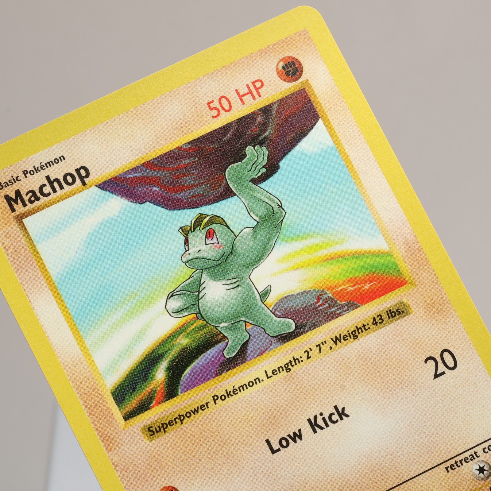 Pokemon TCG Machop 52102 Base Set Common Shadowless WOTC 1999 NM 168006227461