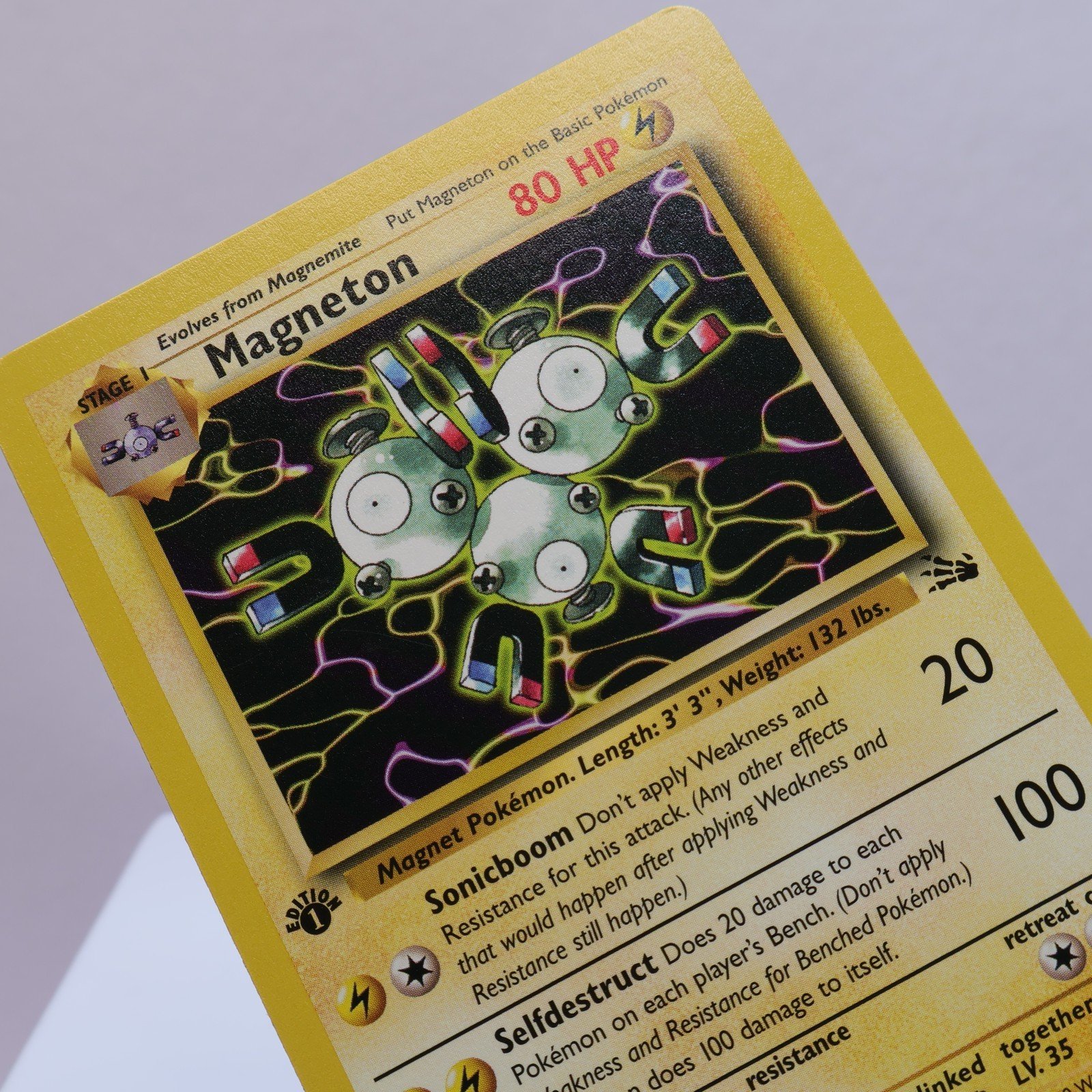 Pokemon TCG Magneton 2662 Fossil Rare 1st Edition WOTC 1999 EXCNM 167830364541