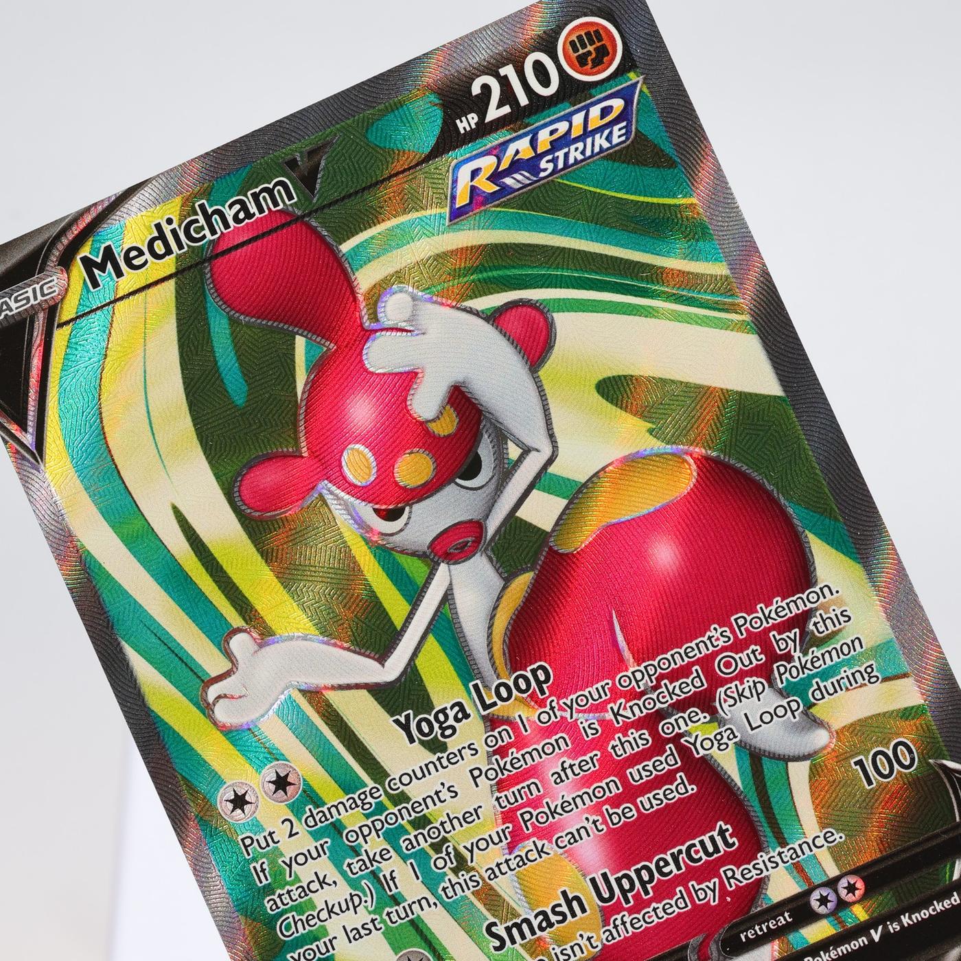 Pokemon TCG Medicham V 185203 Evolving Skies Full Art NMM 168287250381