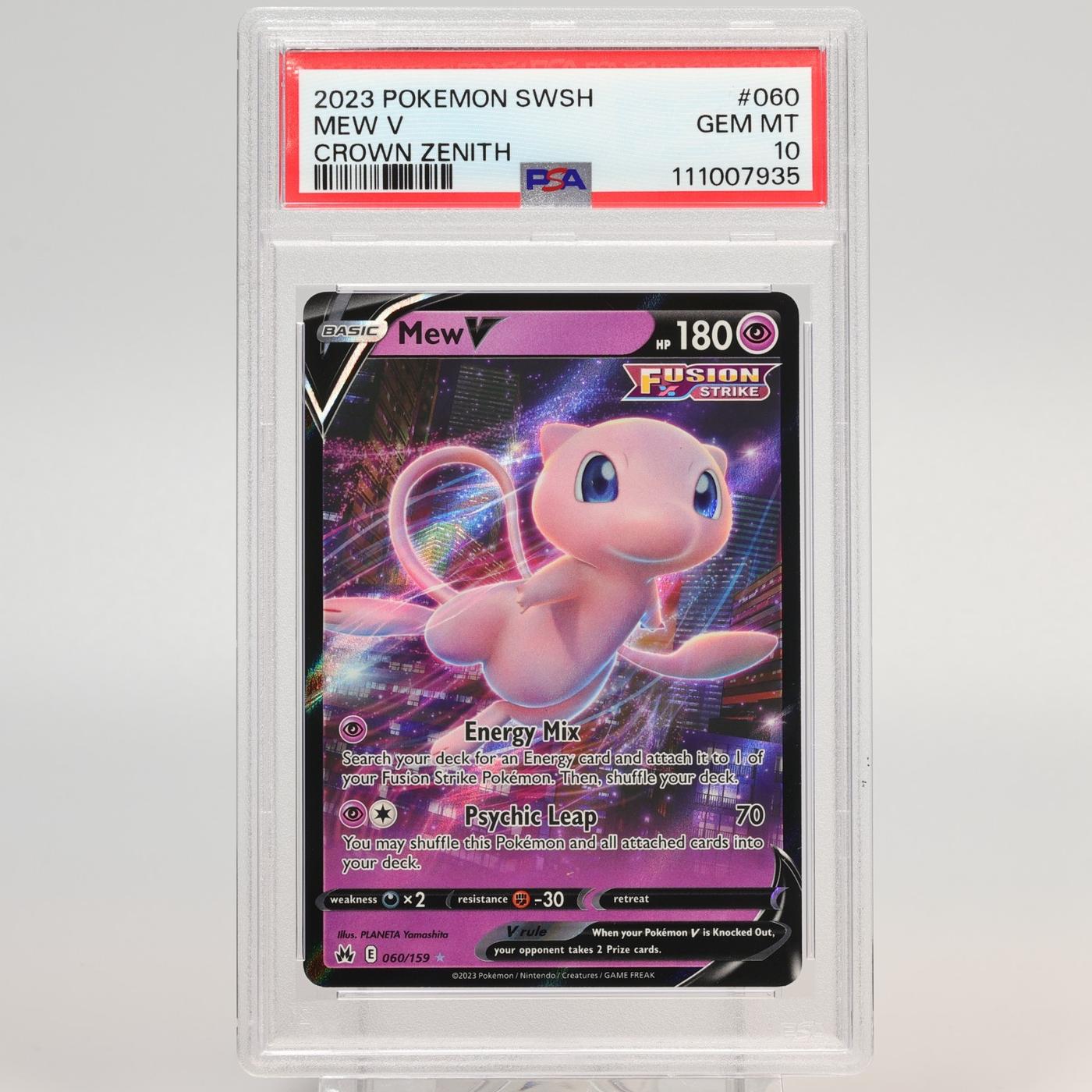 Pokemon TCG Mew V Crown Zenith 060159 Holo Ultra Rare 168349700921 2