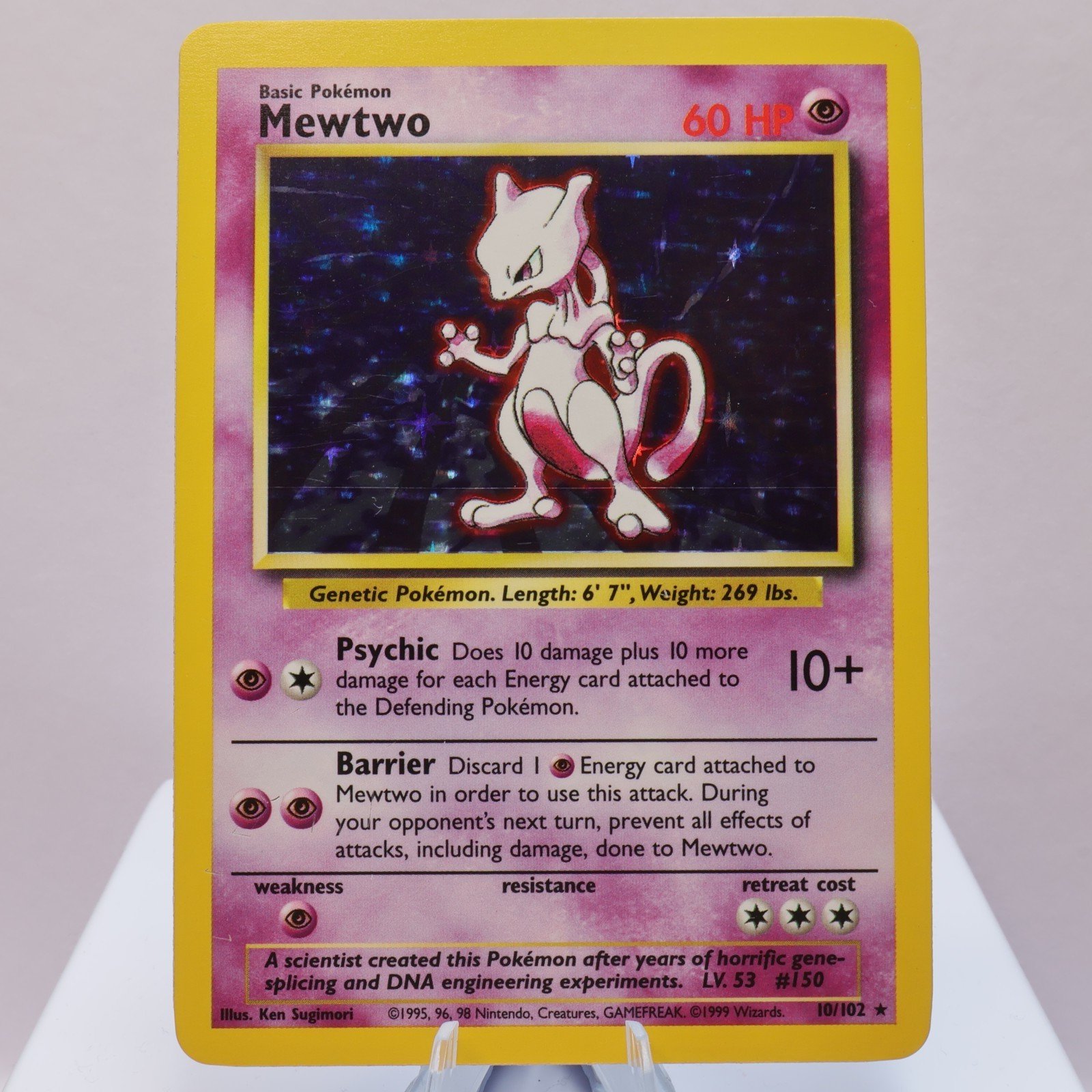 Pokemon TCG Mewtwo 10102 Base Set Holo Rare WOTC 1999 EXC 167710747821 2
