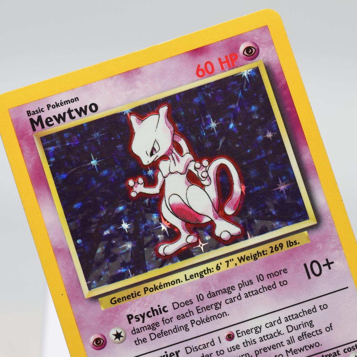 Pokemon TCG Mewtwo 10102 Base Set Holo Rare WOTC EXC 168421188091