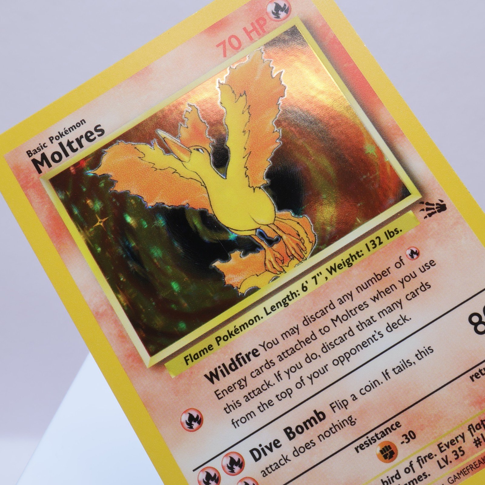 Pokemon TCG – Moltres 12/62 Fossil Holo Rare  WOTC 1999 – NM