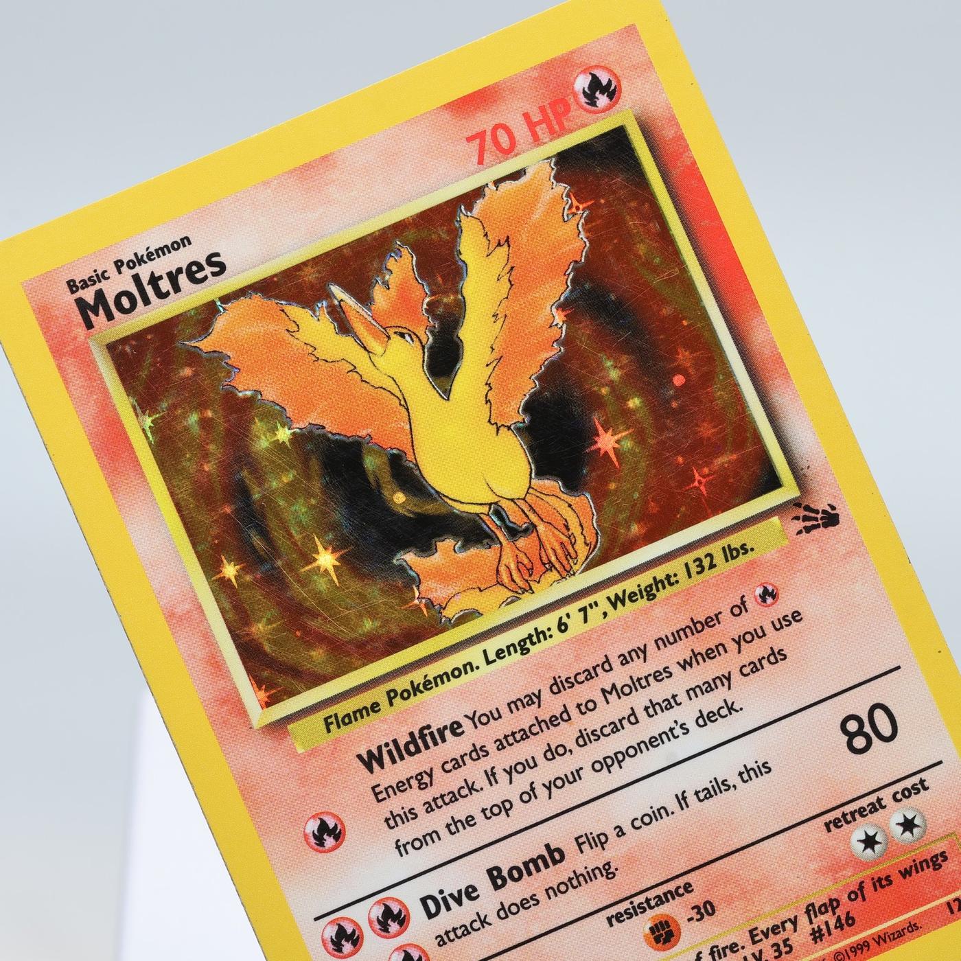 Pokemon TCG Moltres 1262 Fossil Holo Rare WOTC MP 168421188131