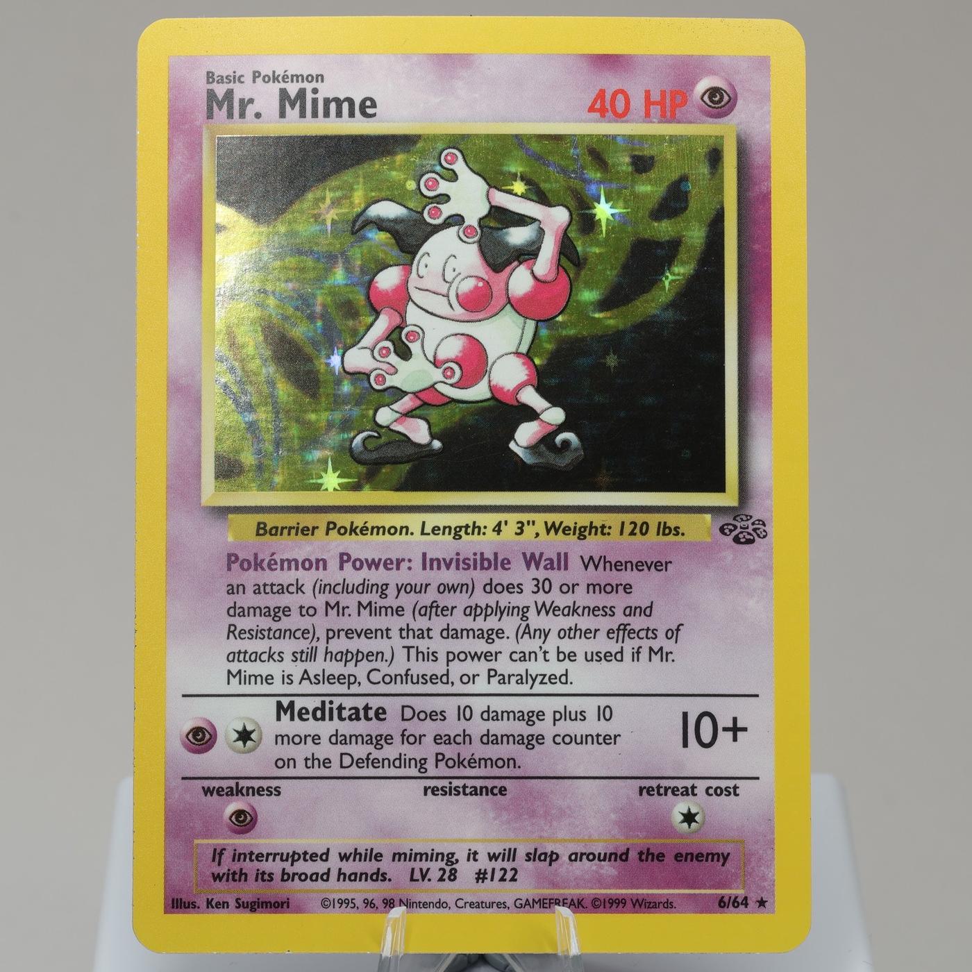 Pokemon TCG Mr Mime 664 Jungle Holo Rare WOTC 1999 NM 167950659071 2