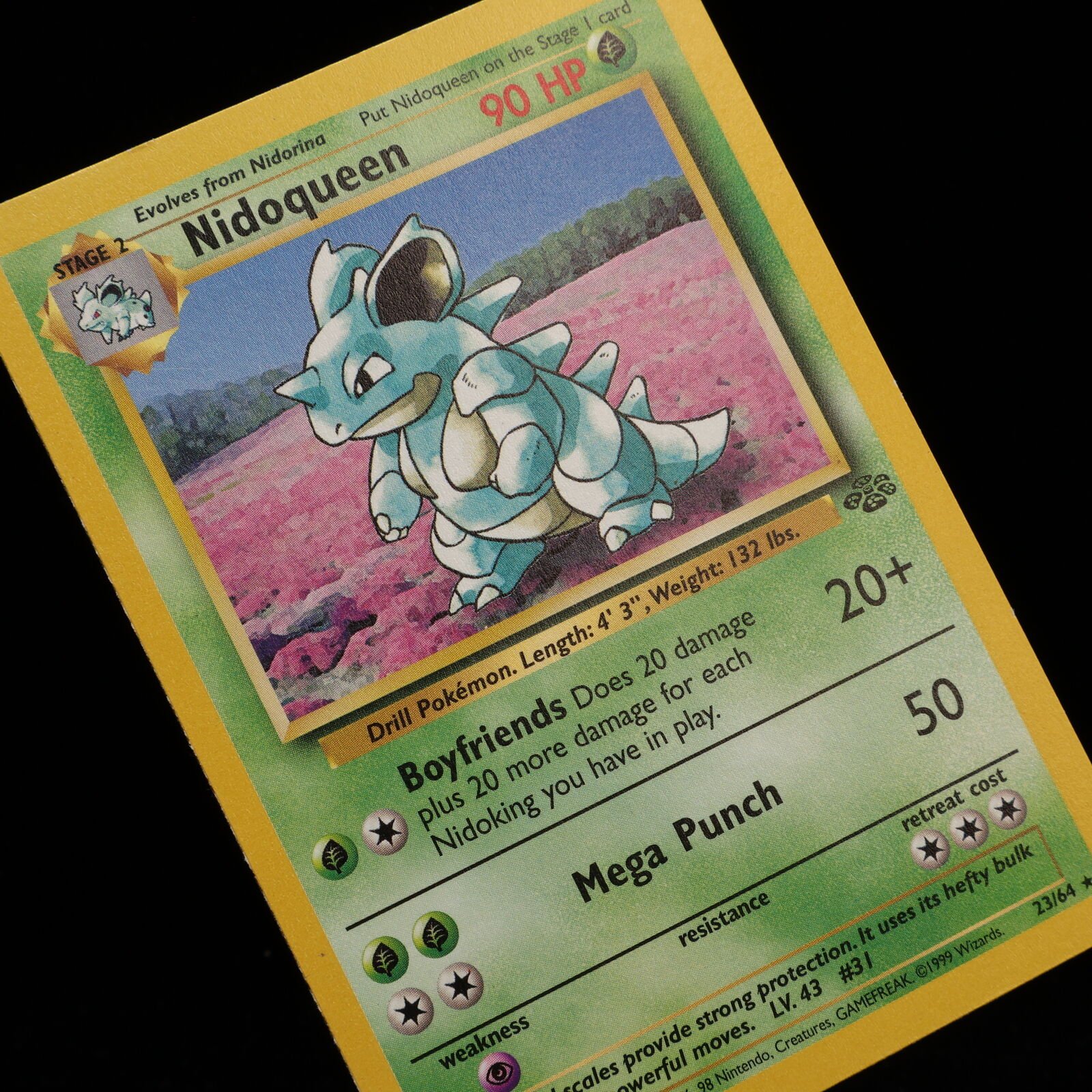 Pokemon TCG – Nidoqueen 23/64 Jungle Rare  WOTC 1999 – EXC