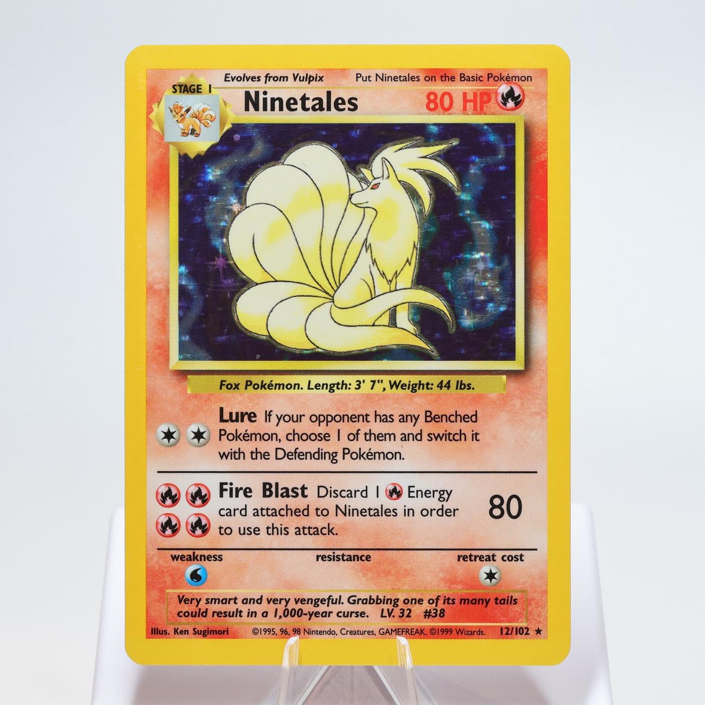 Pokemon TCG Ninetales 12102 Base Set Holo Rare WOTC EXC 168325203341 2