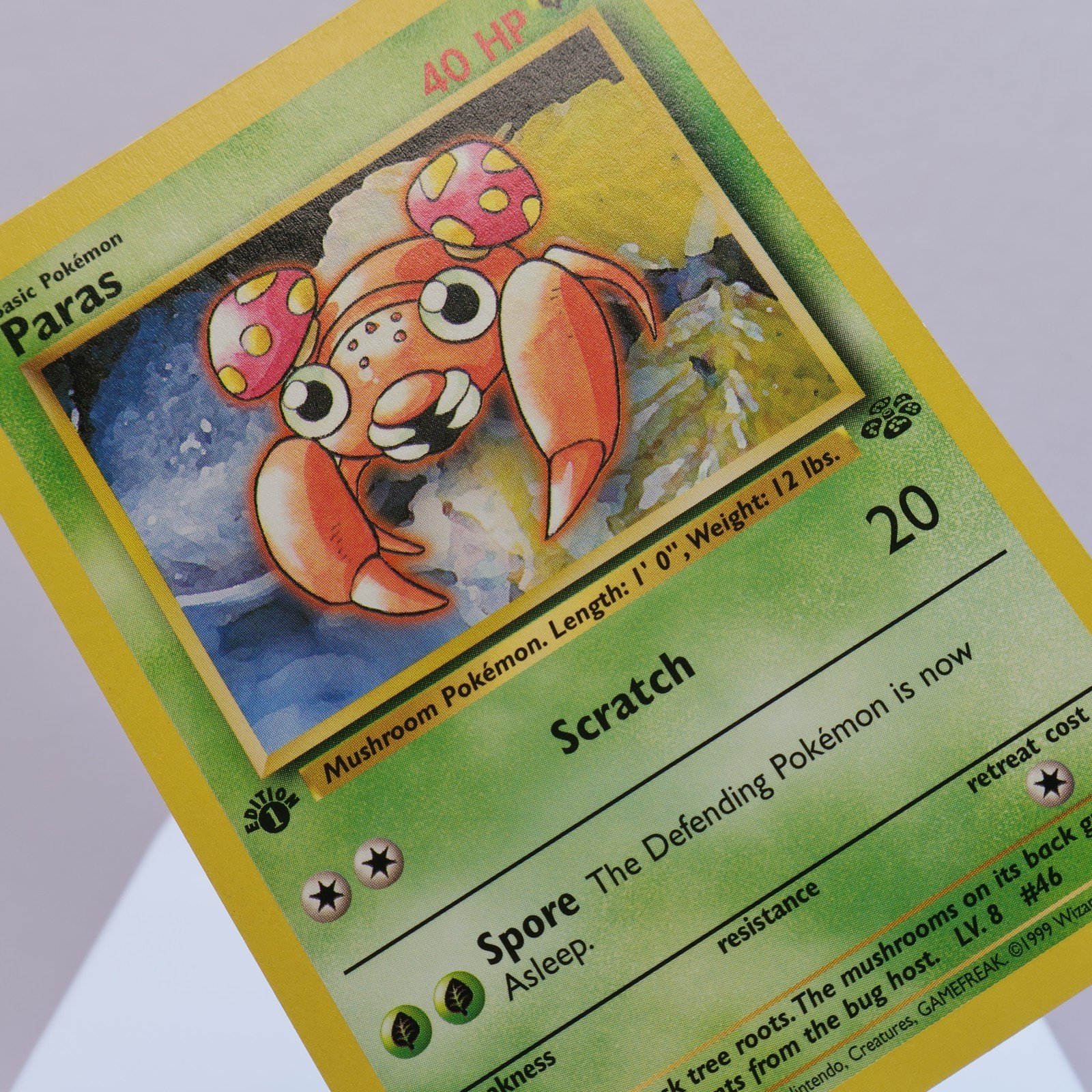 Pokemon TCG – Paras 59/64 Jungle Common 1st Edition WOTC 1999 – EXC/NM