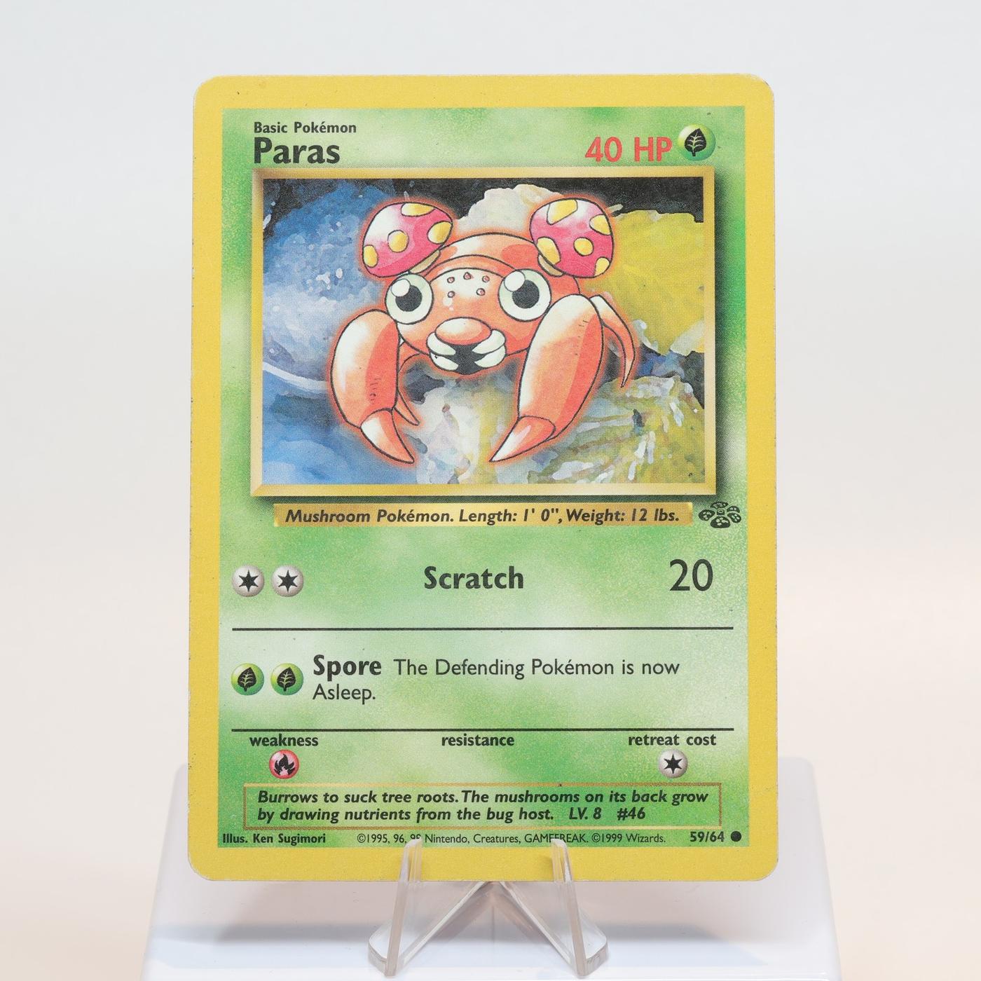 Pokemon TCG Paras 5964 Jungle Common WOTC MP 168232466151 2