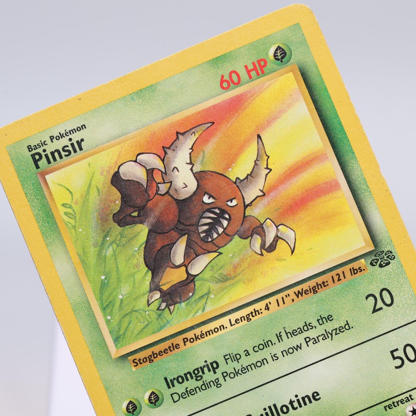 Pokemon TCG Pinsir 2564 Jungle Rare WOTC MP Crease 168421188101