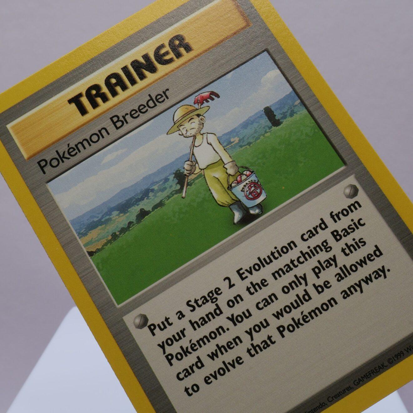 Pokemon TCG - Pokémon Breeder 76/102 Base Set Rare WOTC 1999 - NM ...